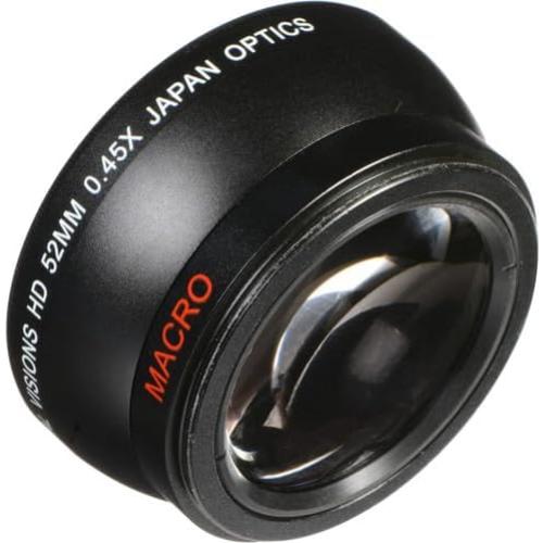 Lente Gran Angular HD 0.45x Profesional 52mm Visiones Digitales