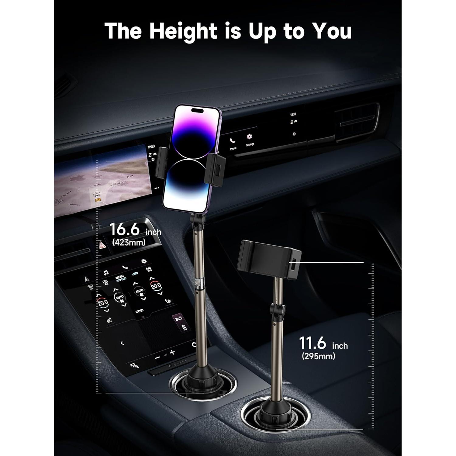 Soporte para teléfono JSAUX SP0210 para portavasos ajustable