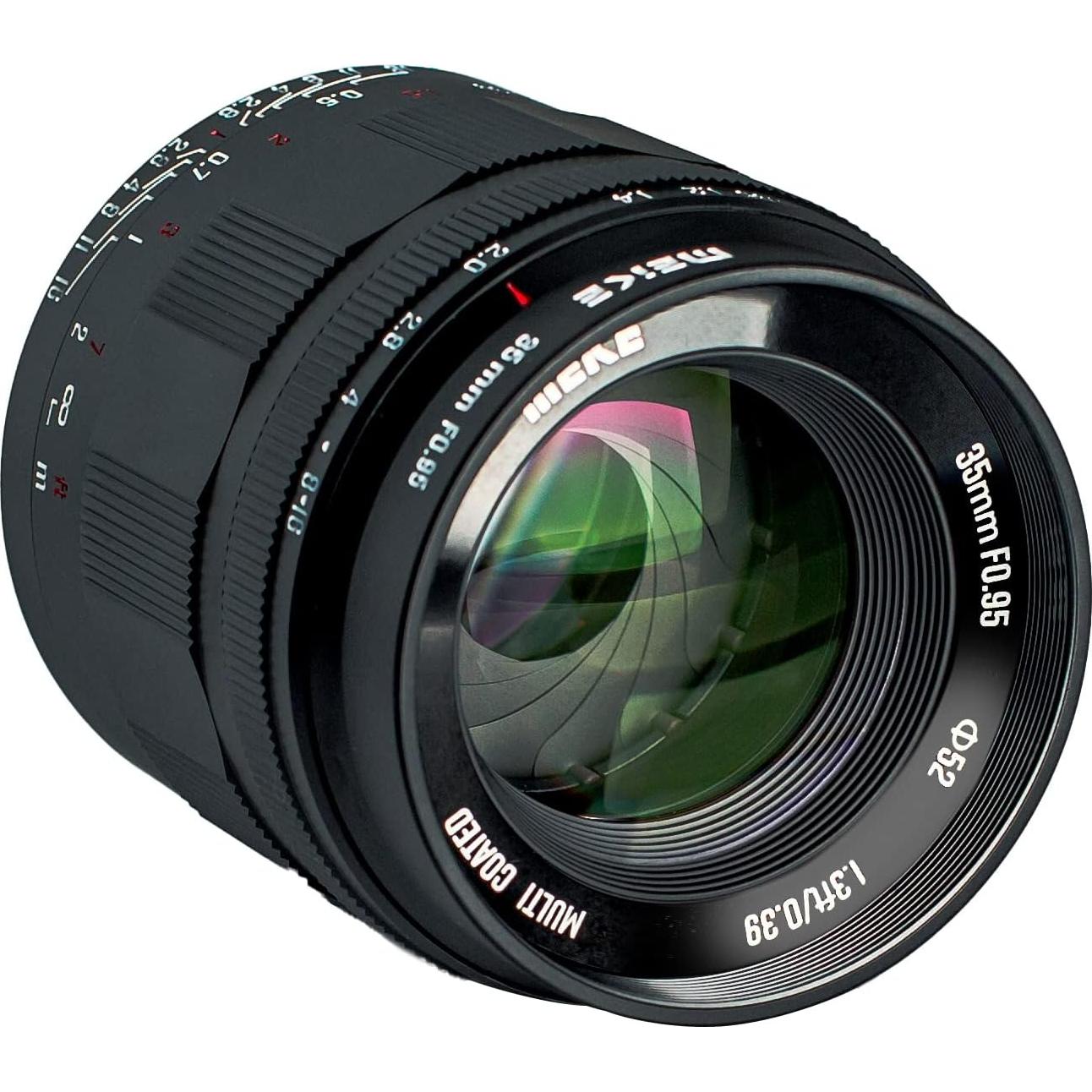 Lente Meike 35mm f/0.95 Manual M43 para Olympus y Panasonic