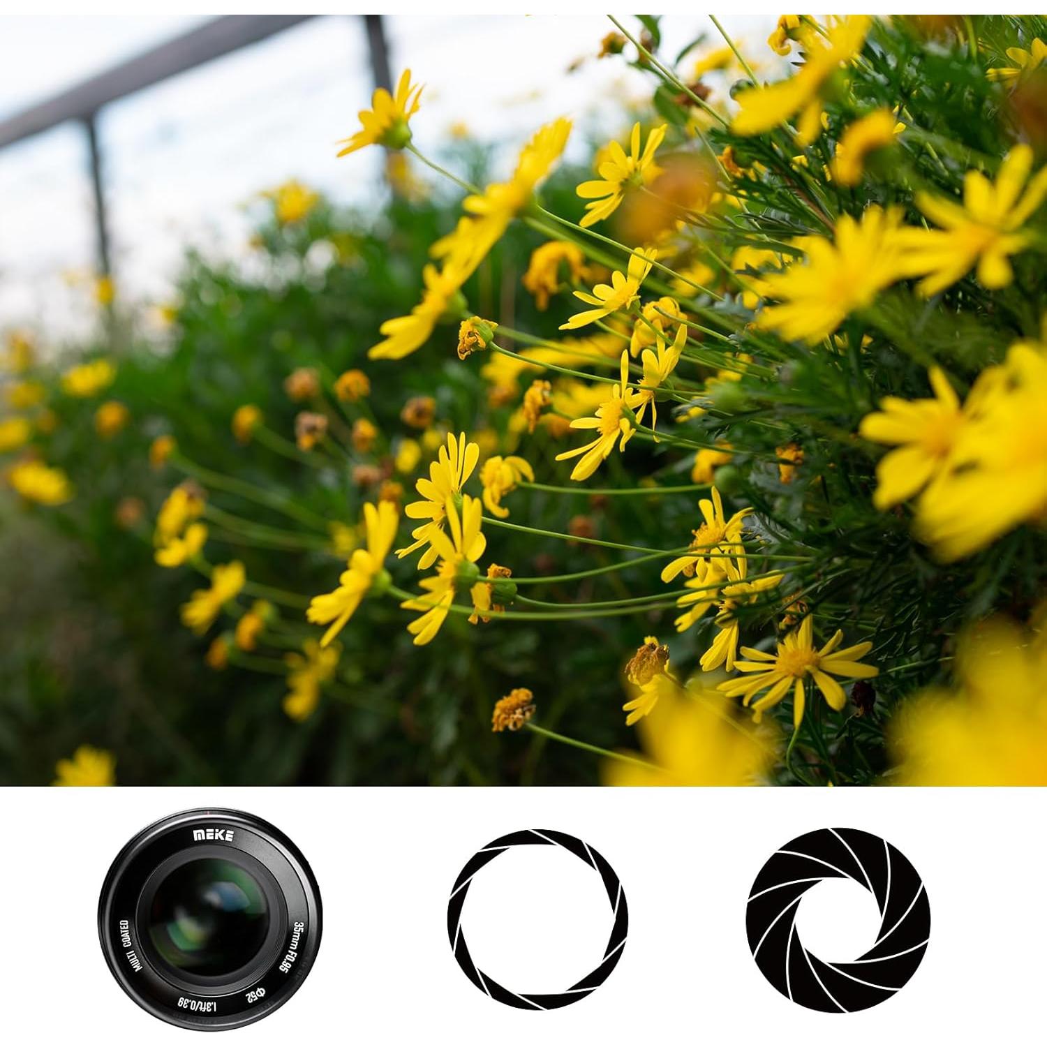 Lente Meike 35mm f/0.95 Manual M43 para Olympus y Panasonic