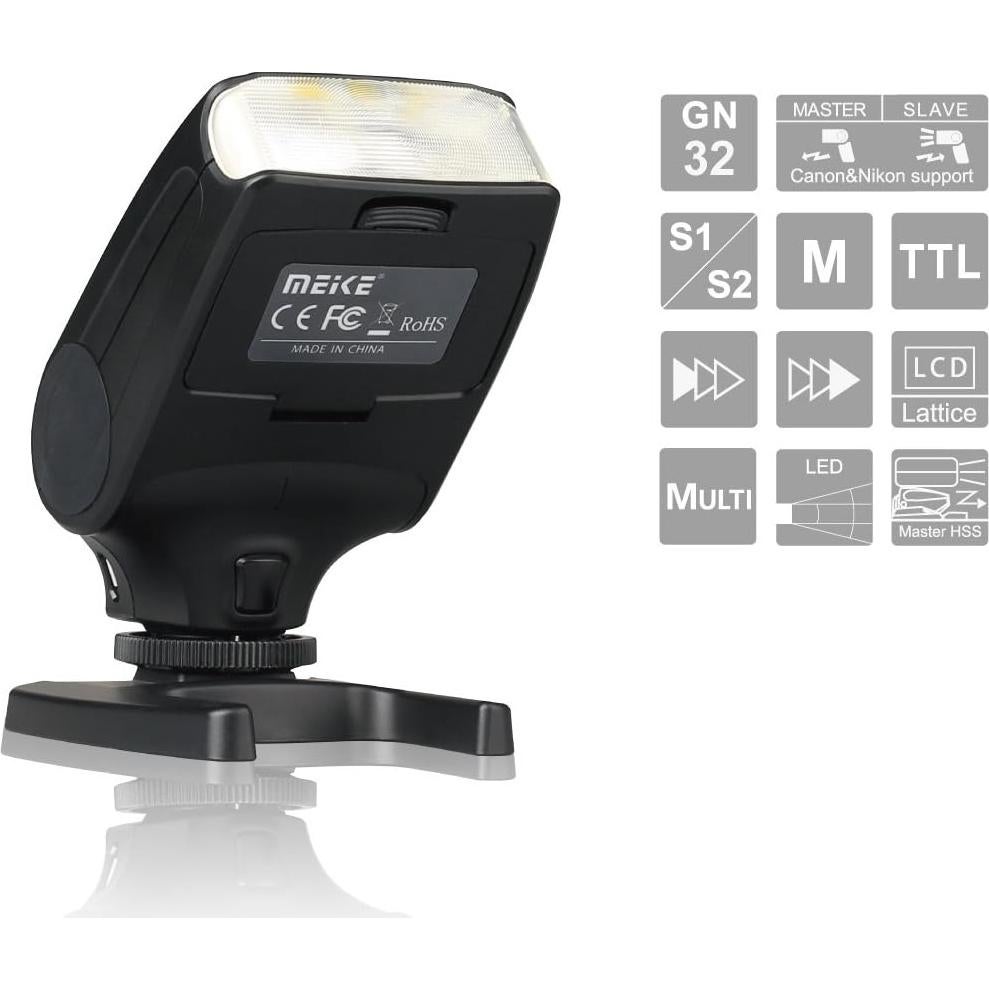 Flash Automático Meike MK-320S para Cámaras Sony MI Hot Shoe