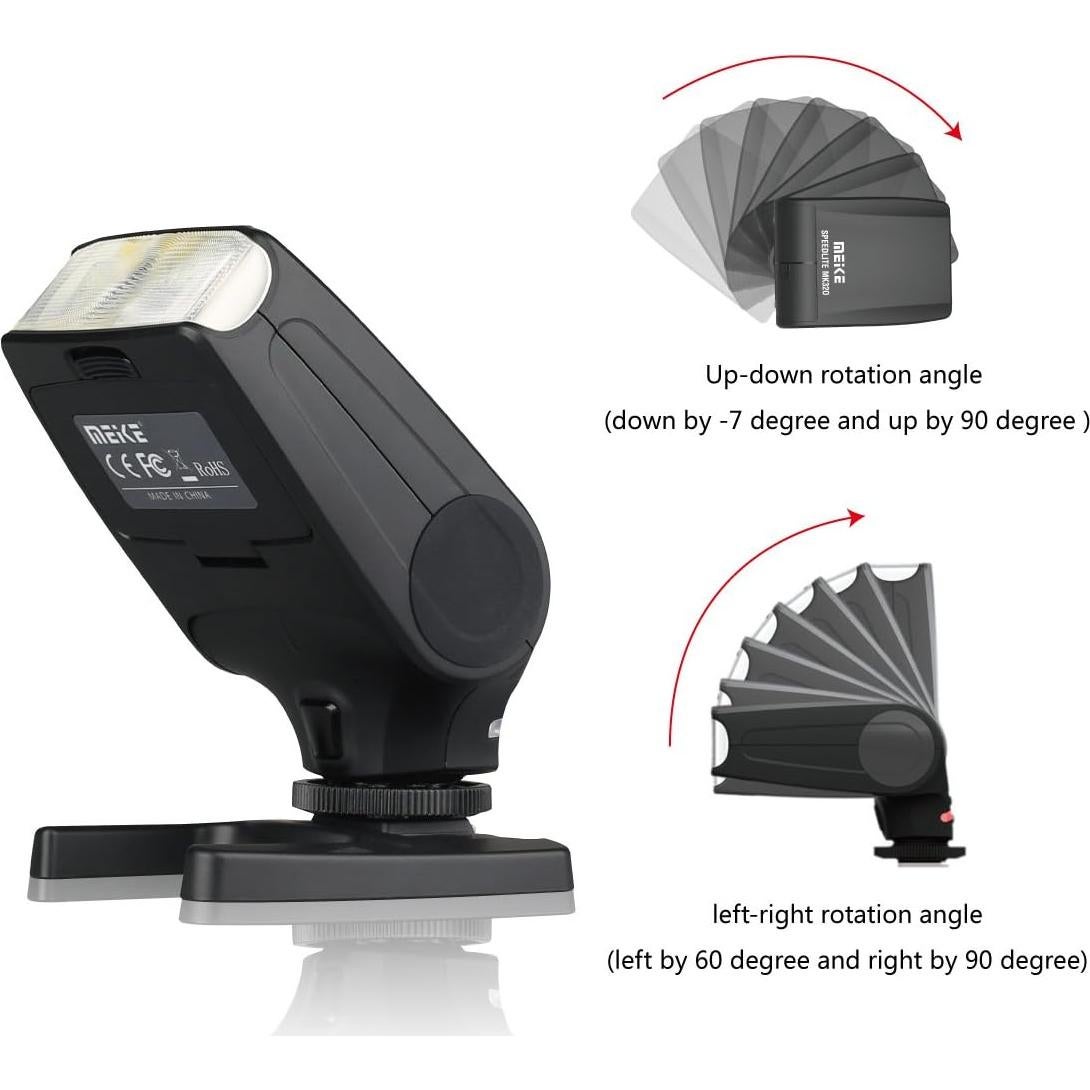 Flash Speedlite MEIKE MK-320P TTL GN32 para Olympus y Panasonic