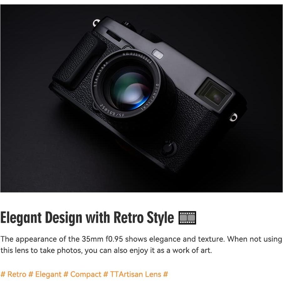 Lente Fija Manual 35mm F0.95 TTArtisan para Fuji X Mount