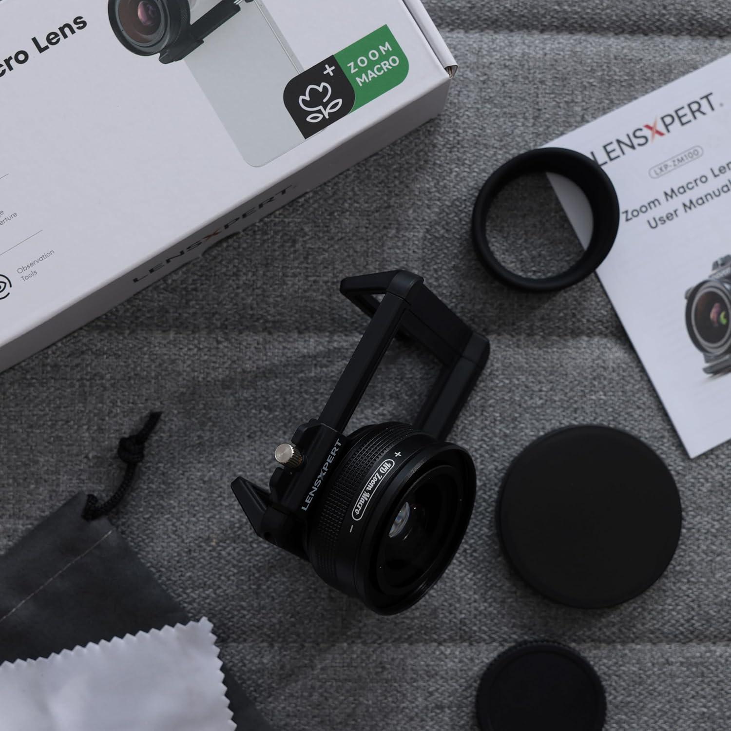 Kit de Lente Macro 10X-20X LensXpert para Smartphone