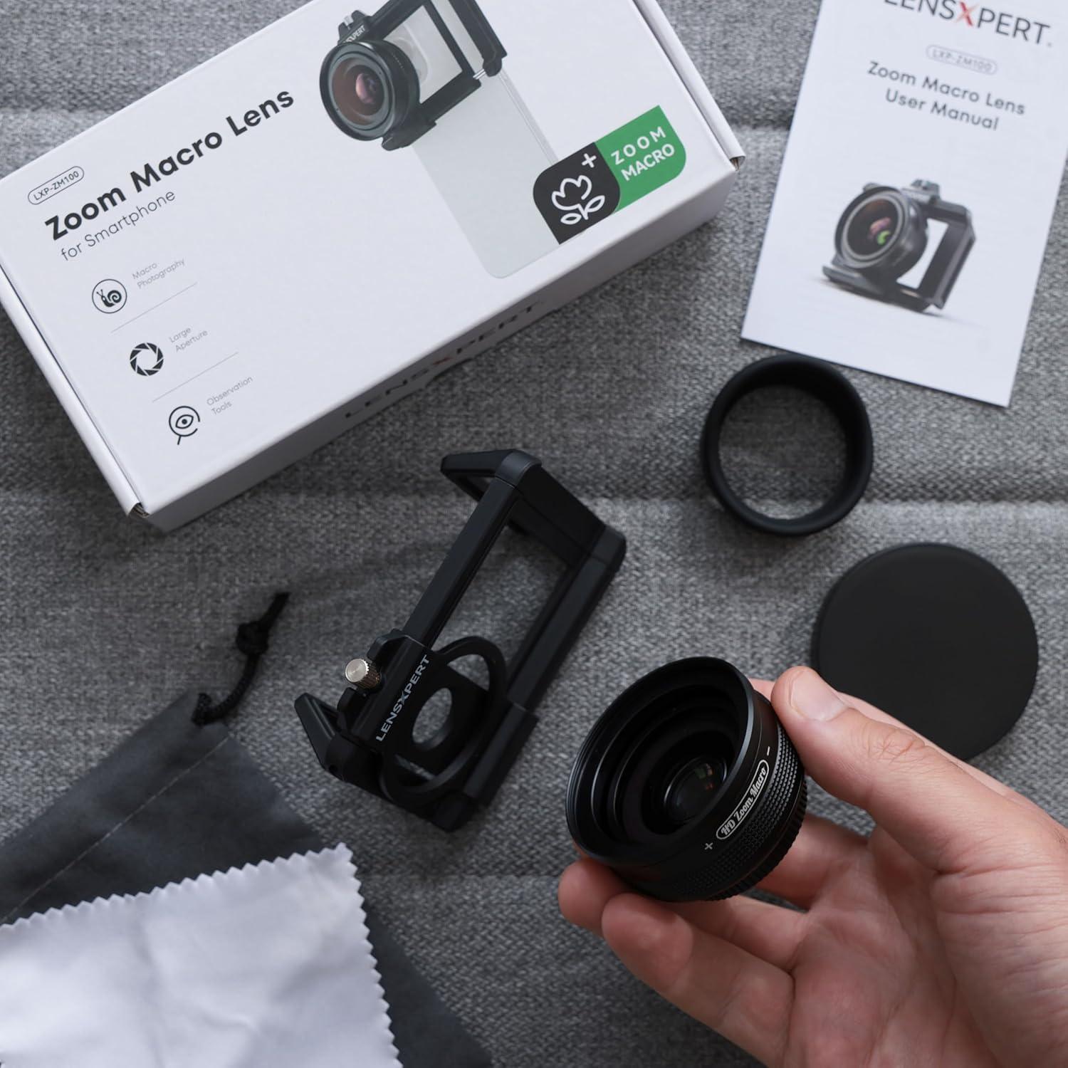 Kit de Lente Macro 10X-20X LensXpert para Smartphone