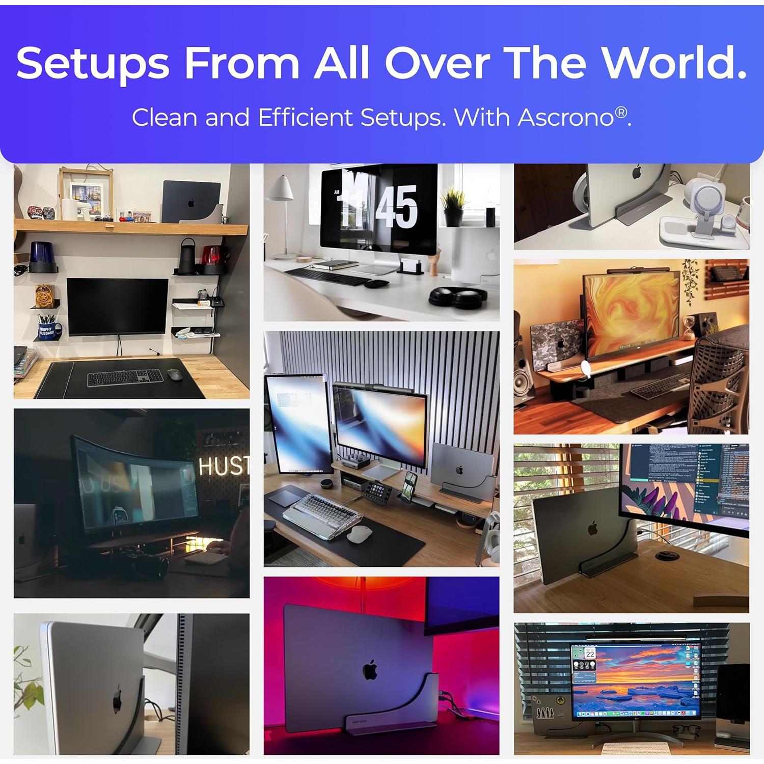 Dock Ascrono para MacBook Air 13" - Conexión Dual Thunderbolt