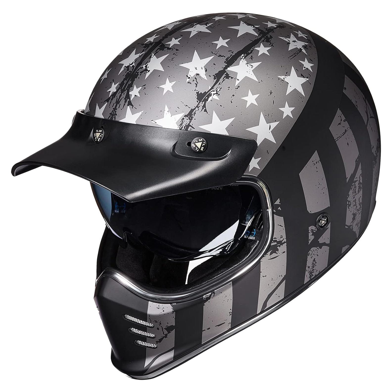 Casco Integral ILM Z502 Bandera Patriótica XXL