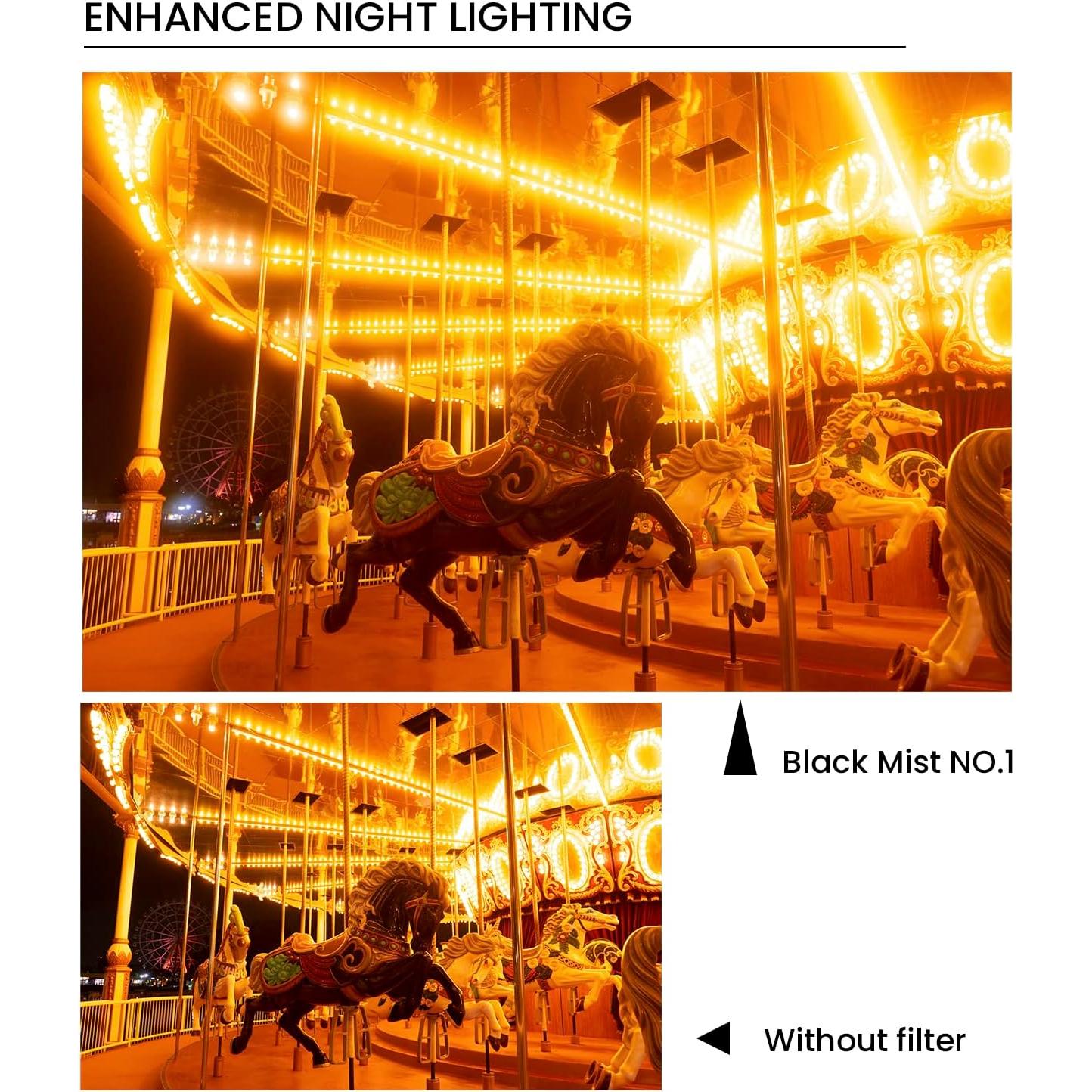 Filtro Suave Kenko Black Mist No.1 67mm para Retrato y Video