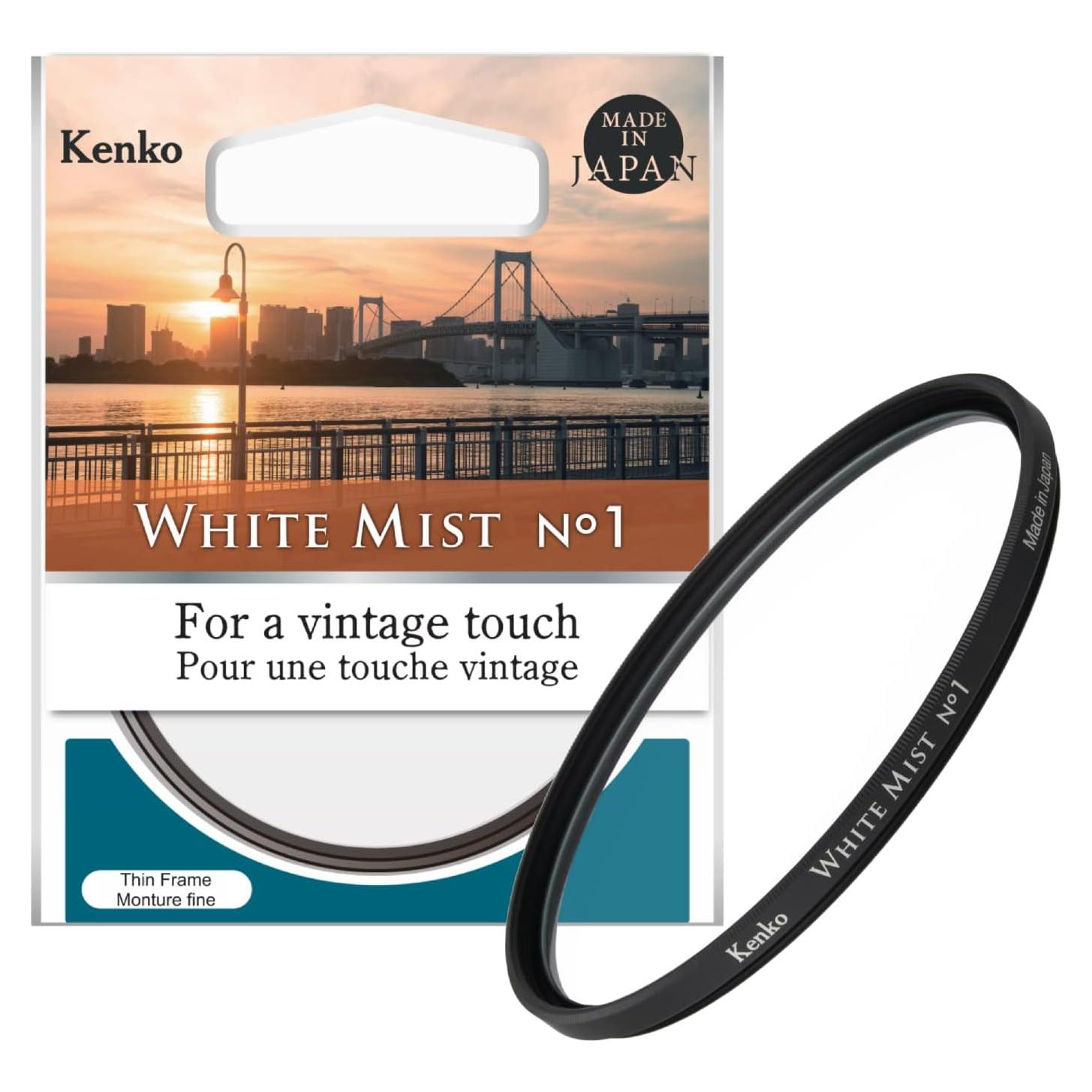 Filtro de Difusión Kenko White Mist No.1 72mm - Efecto Vintage