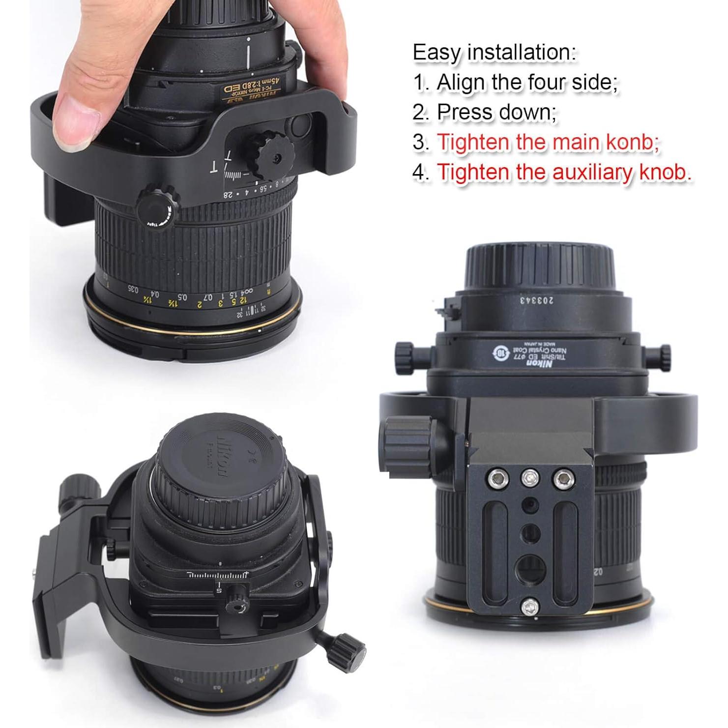 Anillo de Montaje en Trípode iShoot para Nikon PC-E 24mm y 45mm