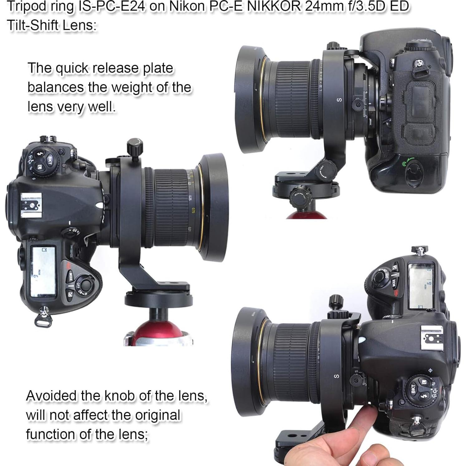 Anillo de Montaje en Trípode iShoot para Nikon PC-E 24mm y 45mm