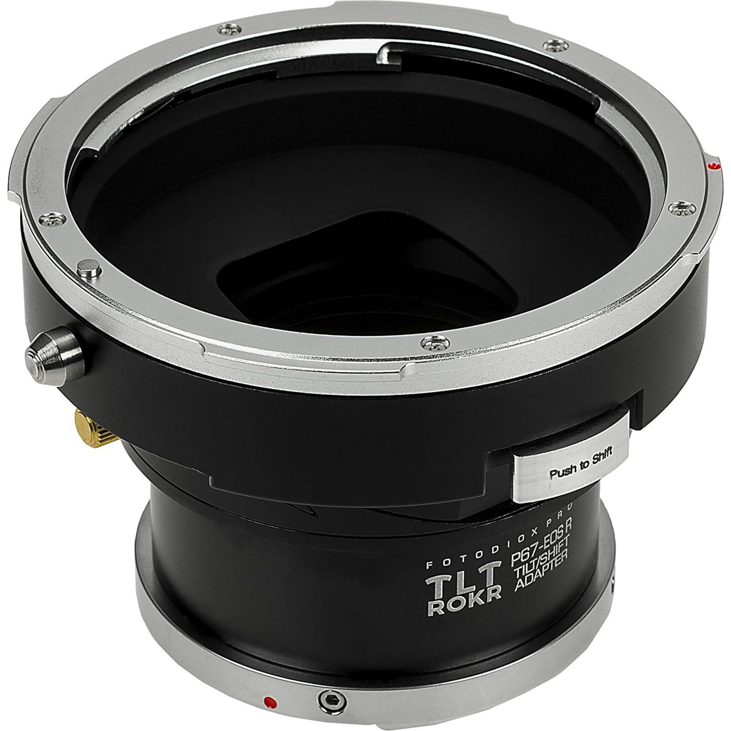 Adaptador Fotodiox Pro TLT ROKR Pentax 6x7 a Canon EOS RF