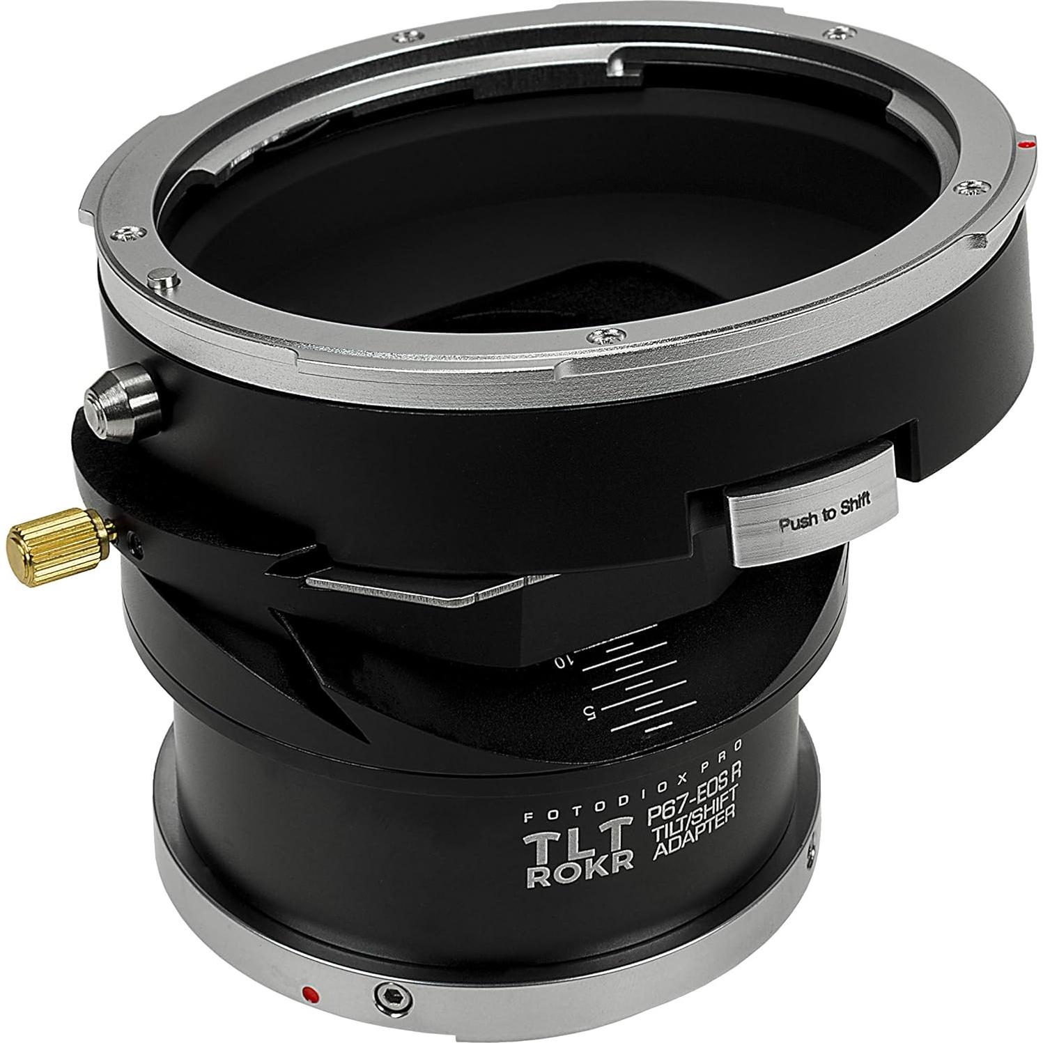 Adaptador Fotodiox Pro TLT ROKR Pentax 6x7 a Canon EOS RF