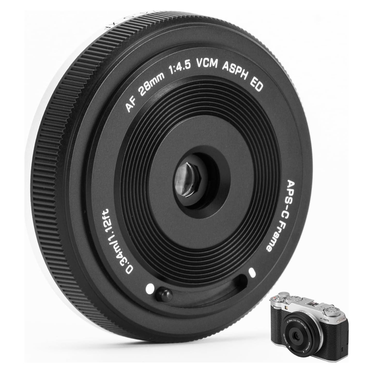 Lente Pancake VILTROX 28mm F4.5 para Fujifilm X - Enfoque Automático