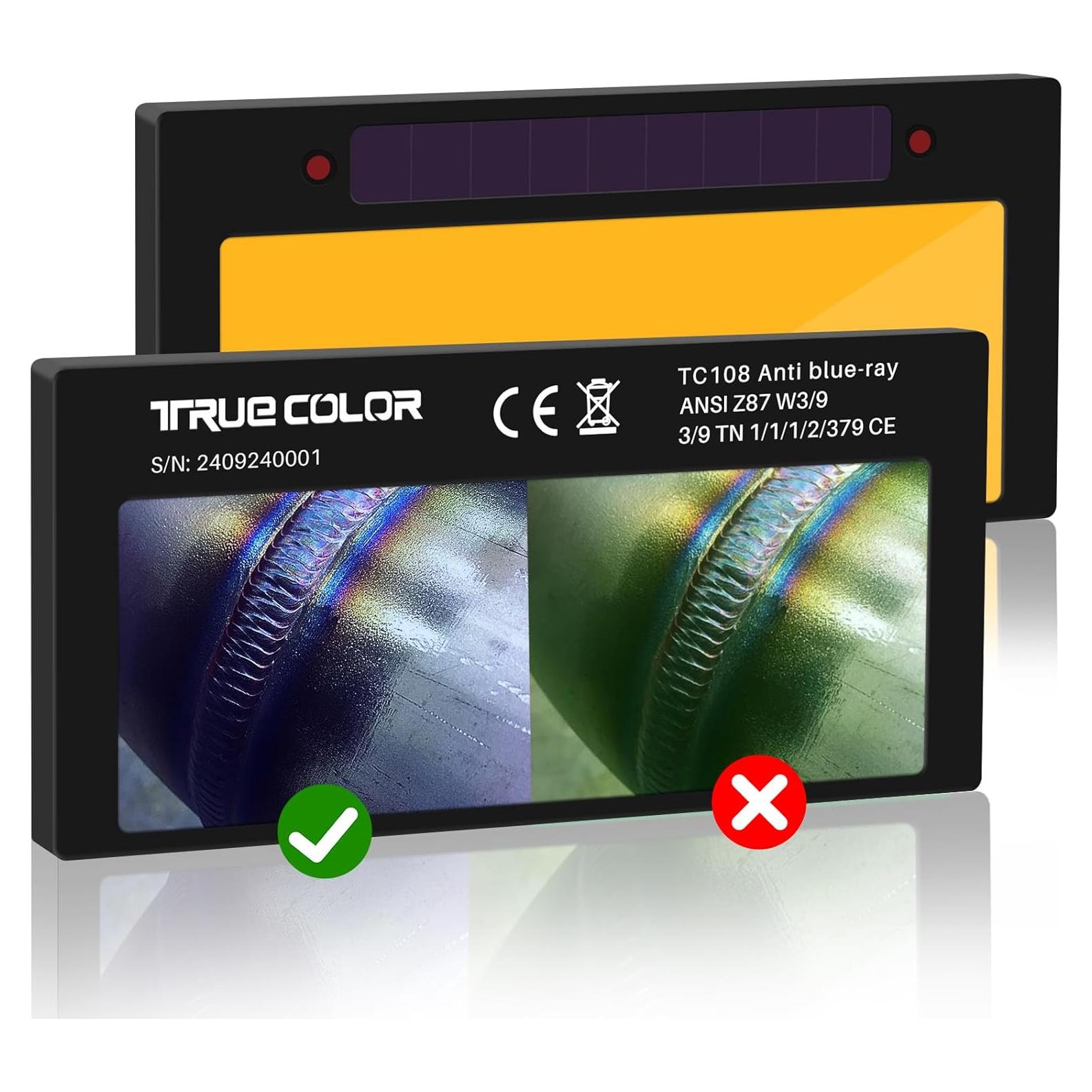 Lente de Soldadura Dorado 2x4 1/4 Inzizik Sombra 9 HD