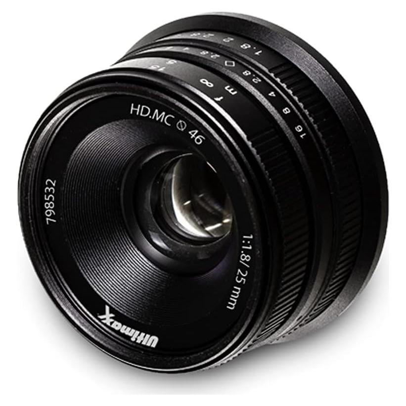 Lente Manual Ultimaxx 25mm f/1.8 para Sony E - A7III A9 NEX