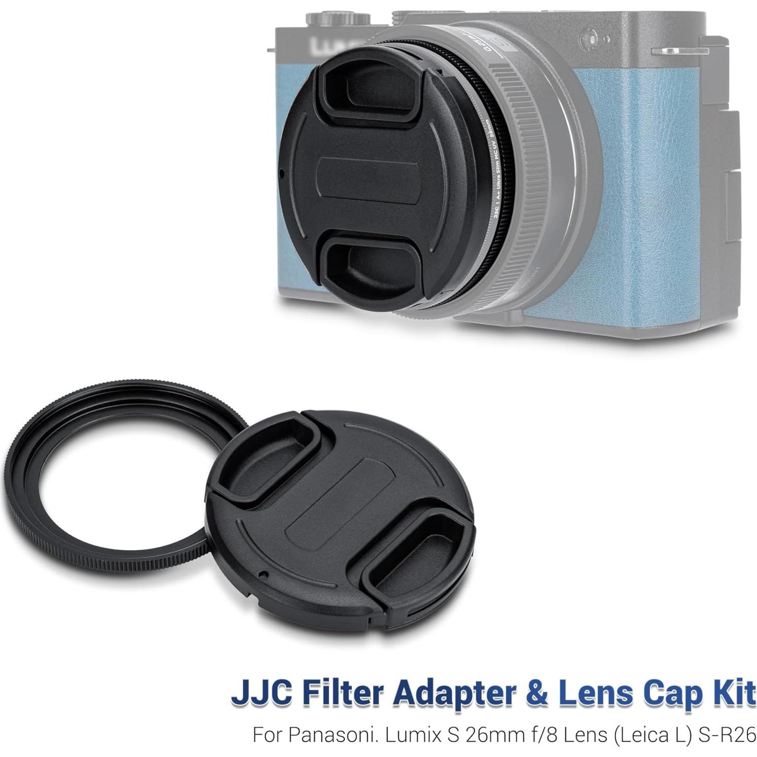 Adaptador de Filtro JJC 58mm + Tapa para Lente Panasonic Lumix S-R26