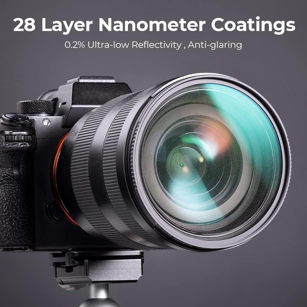 K&F CONCEPT 40.5mm Black Diffusion 1/8 Filter Mist Cinematic Effect Lens Filter with 28 Multi-Layer Coatings Waterproof/Scratch Resistant for Video/Vlog/Portrait Photography (Nano-X Series)