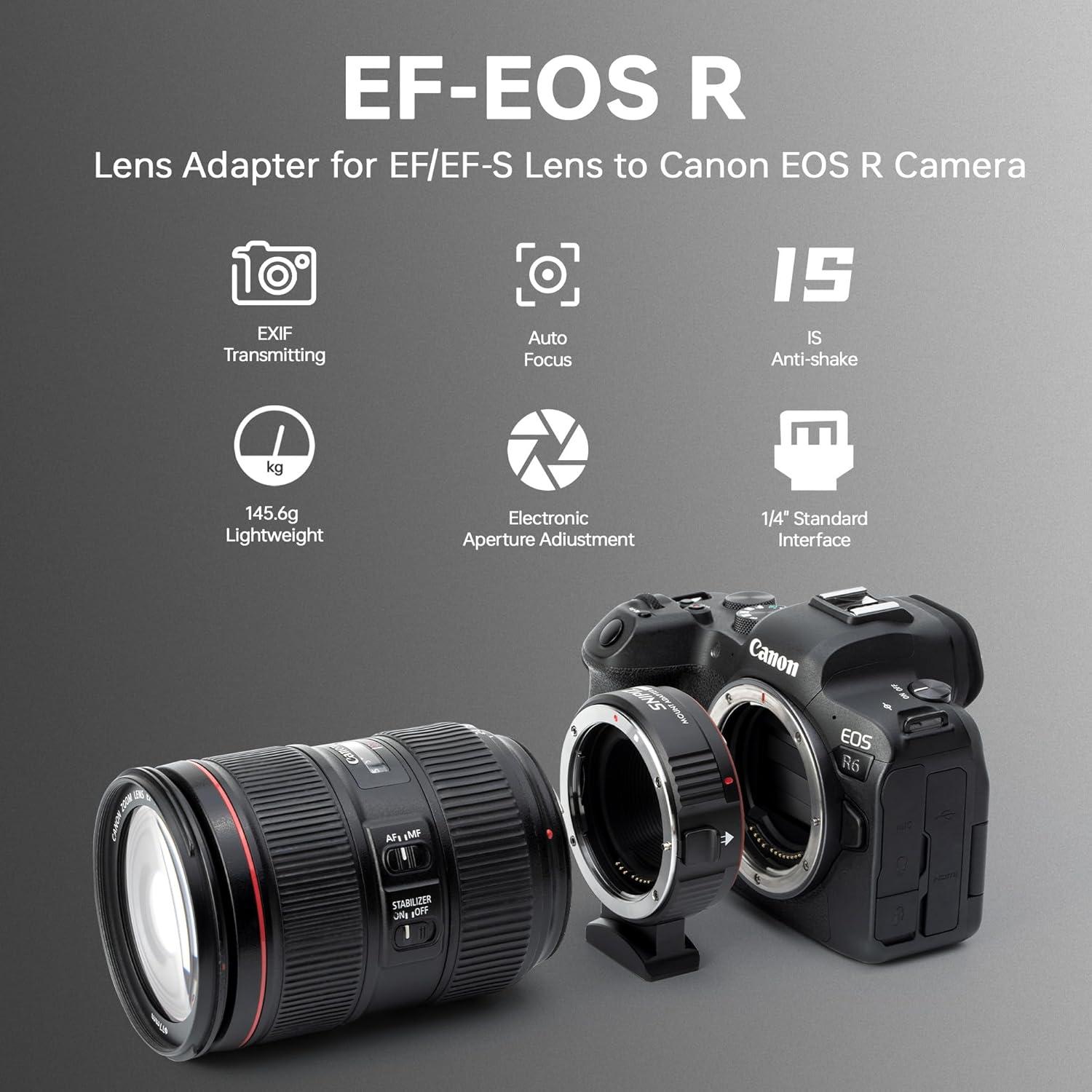 Adaptador de Lente EF-EOS R Commlite para Canon EOS R