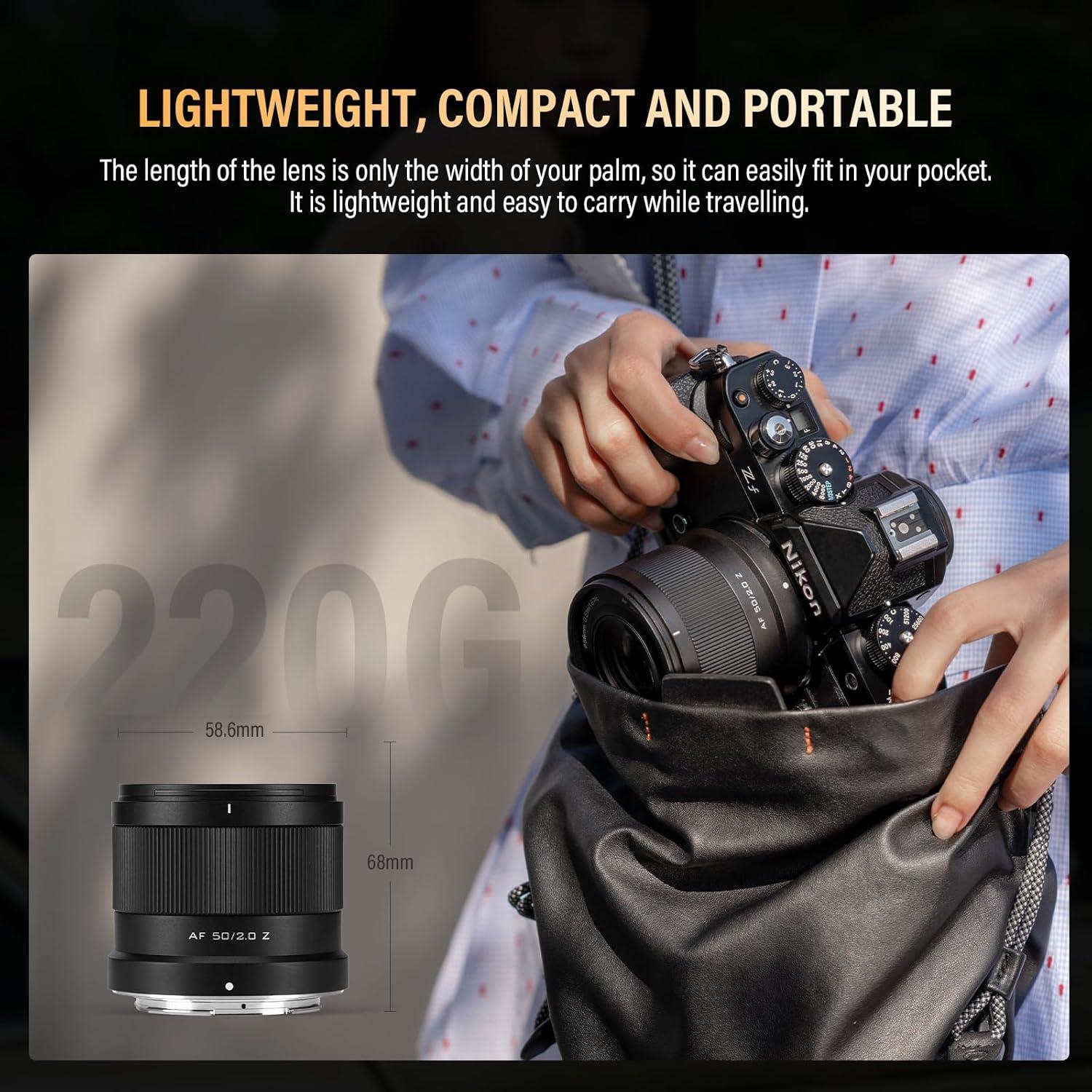 Lente Viltrox 50mm F2.0 para Cámara Nikon Montura Z