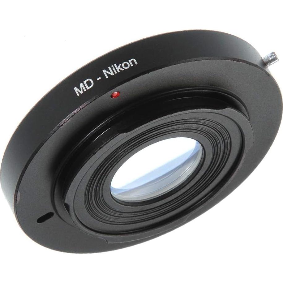 Anillo Adaptador FocusFoto Minolta MD a Nikon F AI con Cristal Óptico
