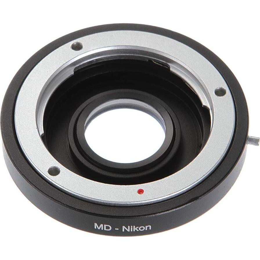 Anillo Adaptador FocusFoto Minolta MD a Nikon F AI con Cristal Óptico