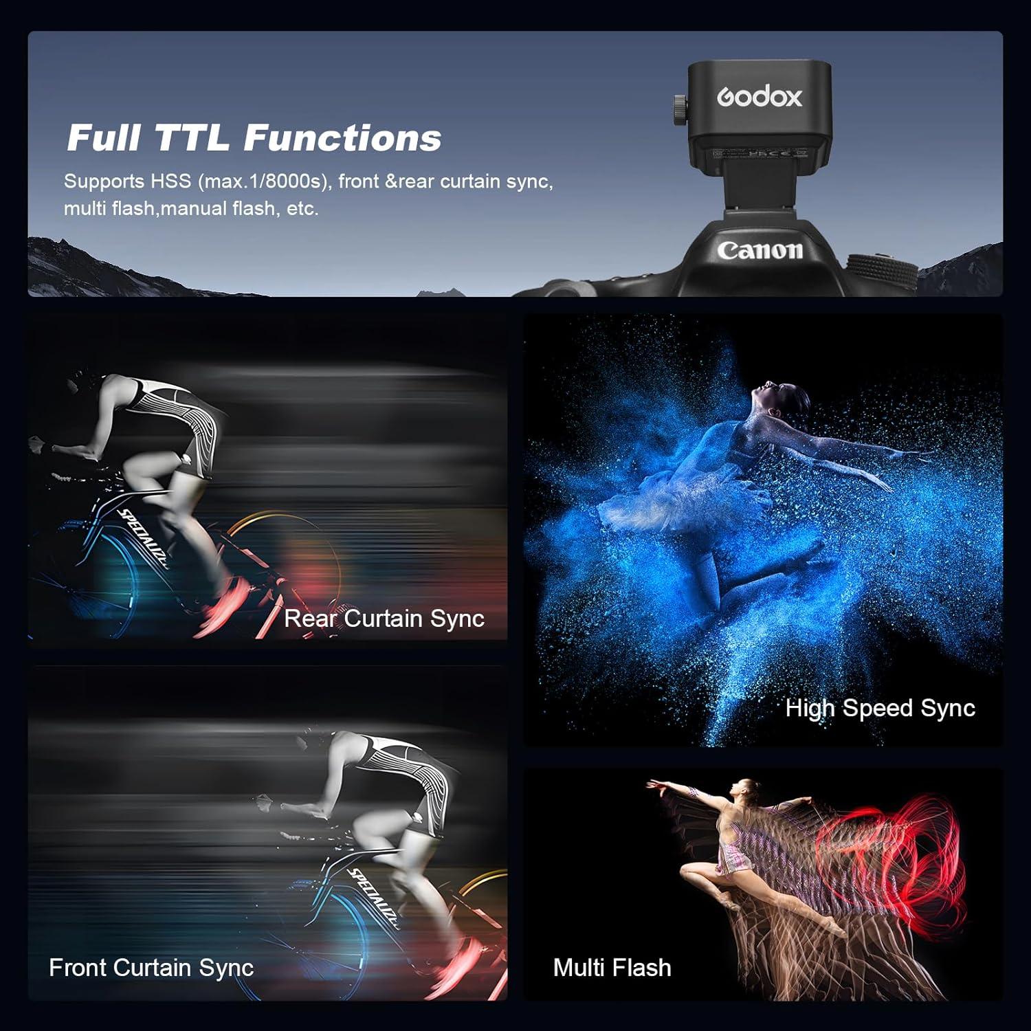 Disparador Inalámbrico TTL Godox X3-C para Cámara Canon