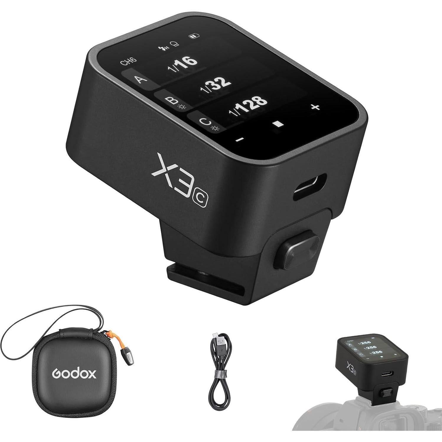 Disparador Inalámbrico TTL Godox X3-C para Cámara Canon