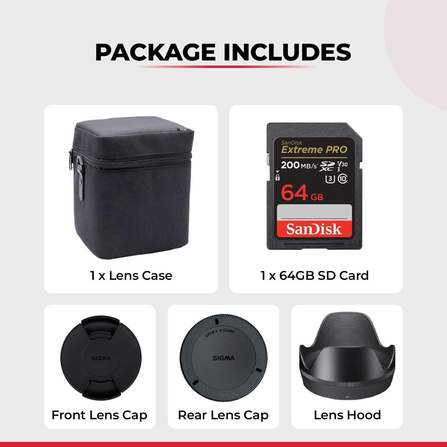 Lente Sigma 28-70mm f/2.8 DG DN para Sony E + Disco Duro 1TB + SD 64GB