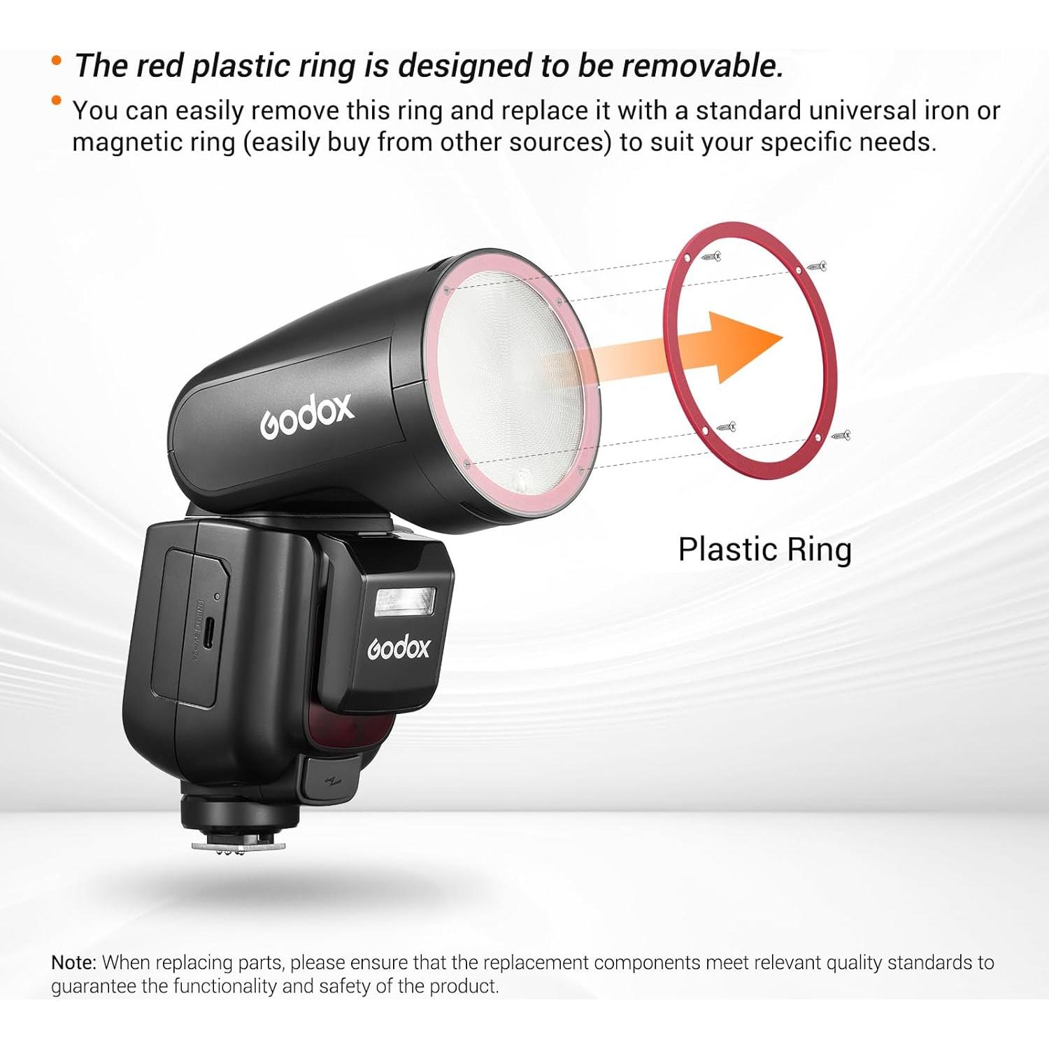 Flash Godox V1Pro OU para Olympus - Speedlite TTL 2.4G HSS