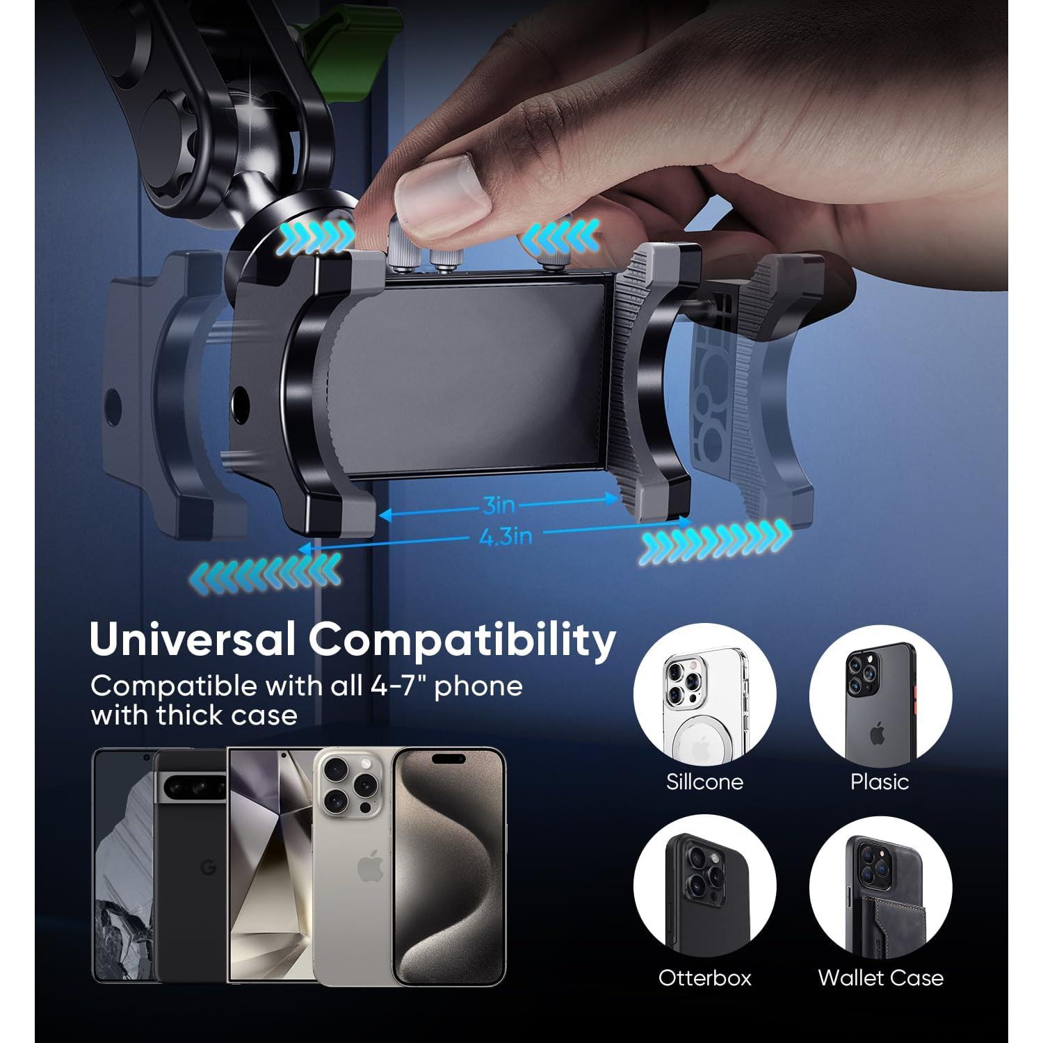 Soporte para Teléfono de Coche MAGIC JOHN Ajustable 360°