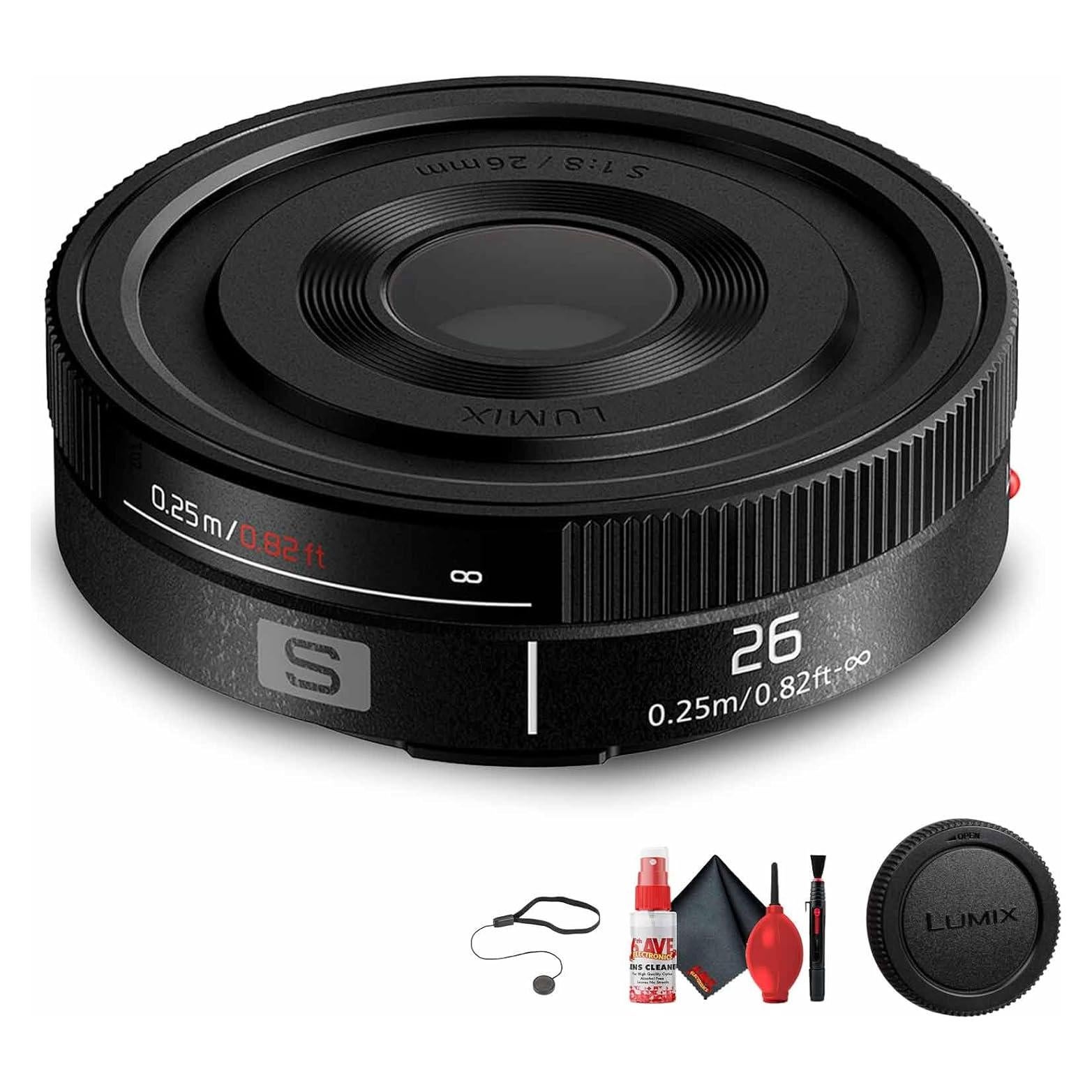 Lente Panasonic Lumix S 26mm f/8 Montura L + Kit de Limpieza