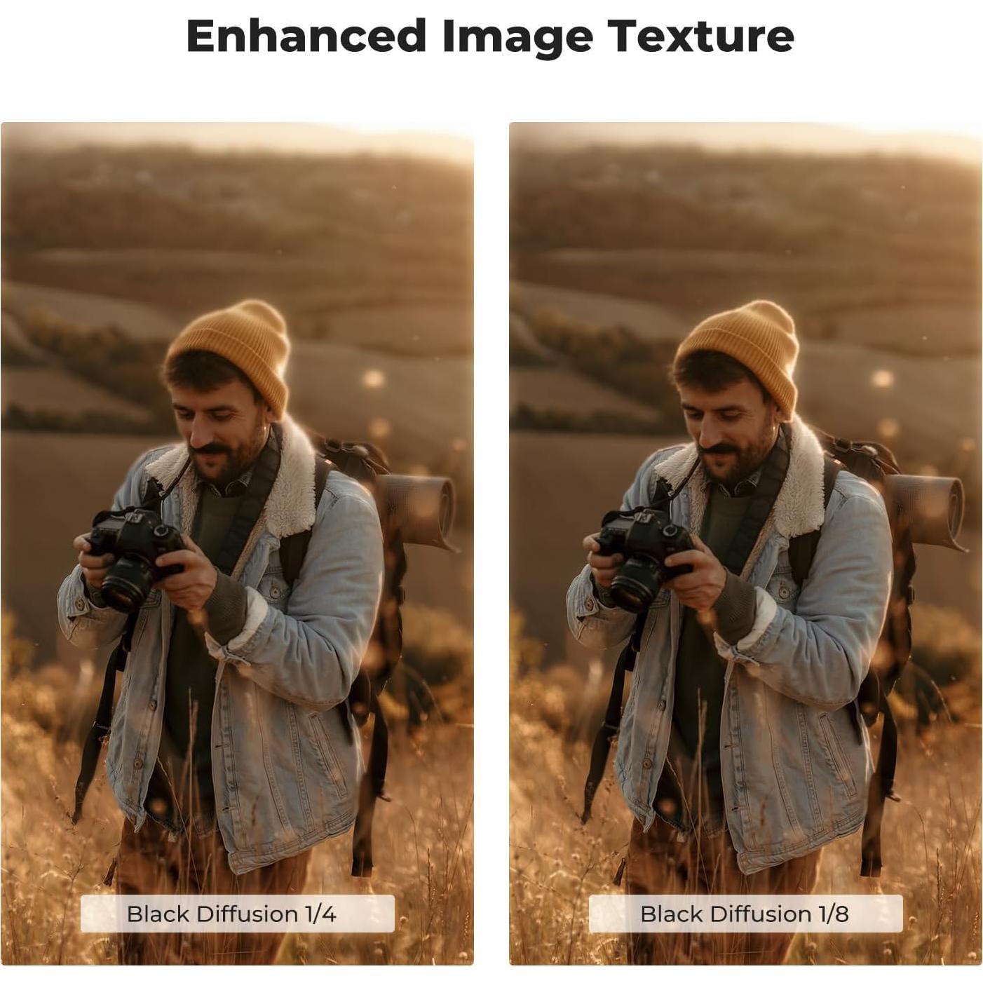 Filtros de Difusión K&F Concept 49mm Kit Efecto Cinemático