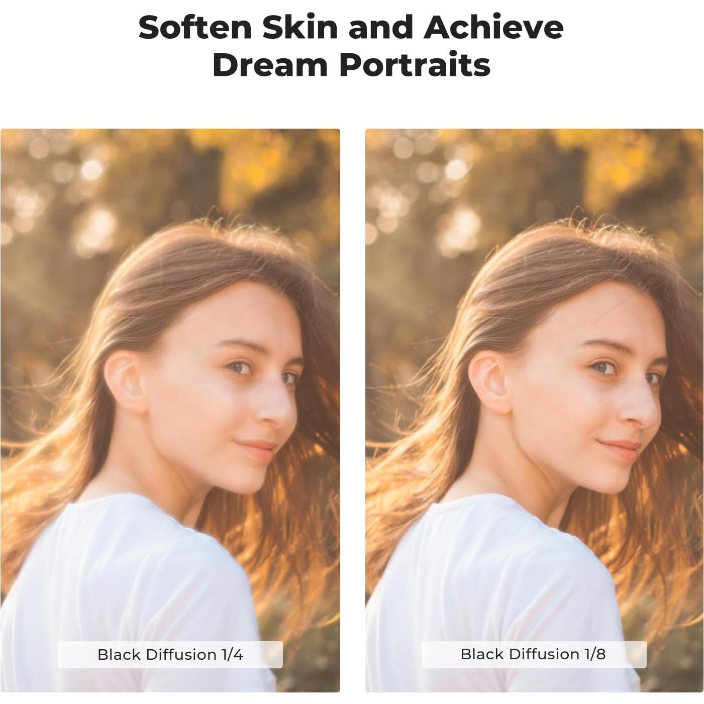 Filtros de Difusión K&F Concept 49mm Kit Efecto Cinemático