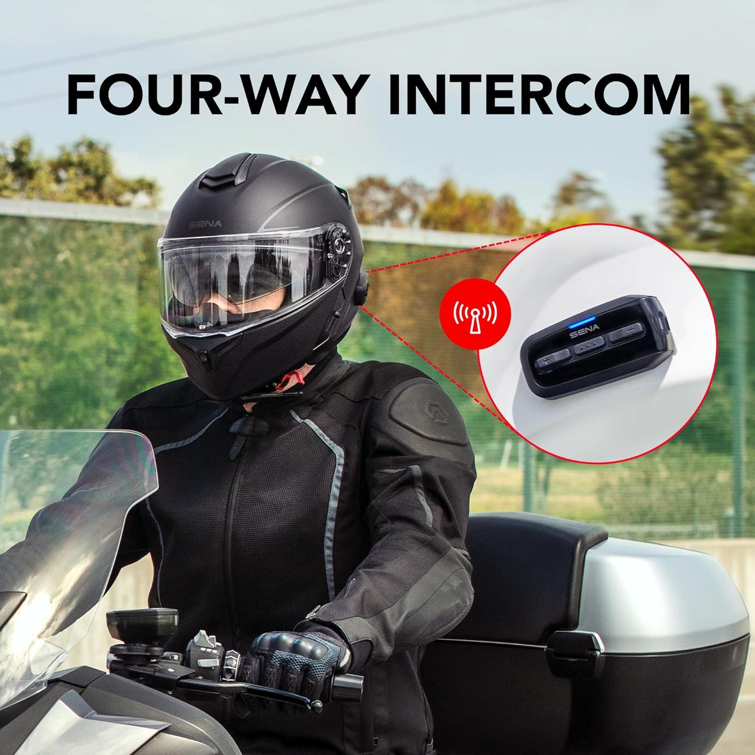 Casco Modular Sena Outrush R Bluetooth Intercomunicador S