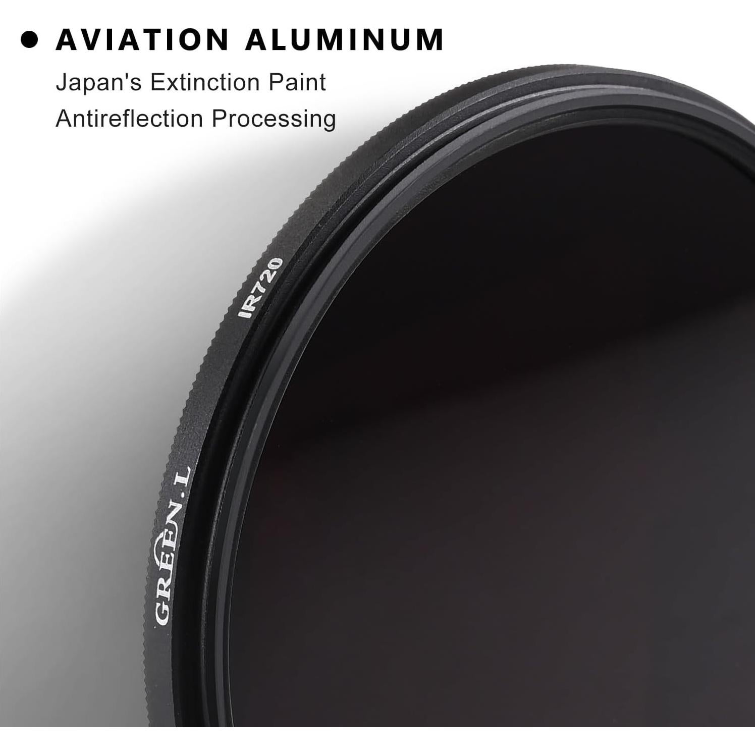 Filtro Infrarrojo 52mm GREEN.L IR 760nm para Cámara