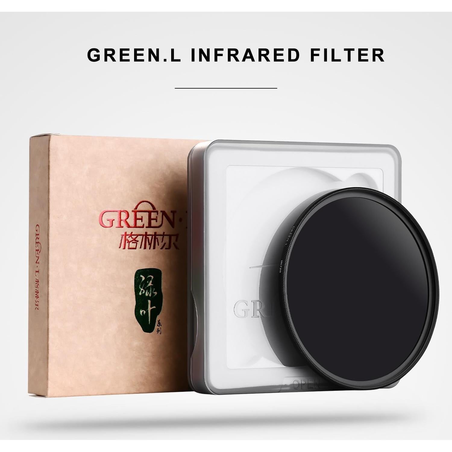 Filtro Infrarrojo 52mm GREEN.L IR 760nm para Cámara