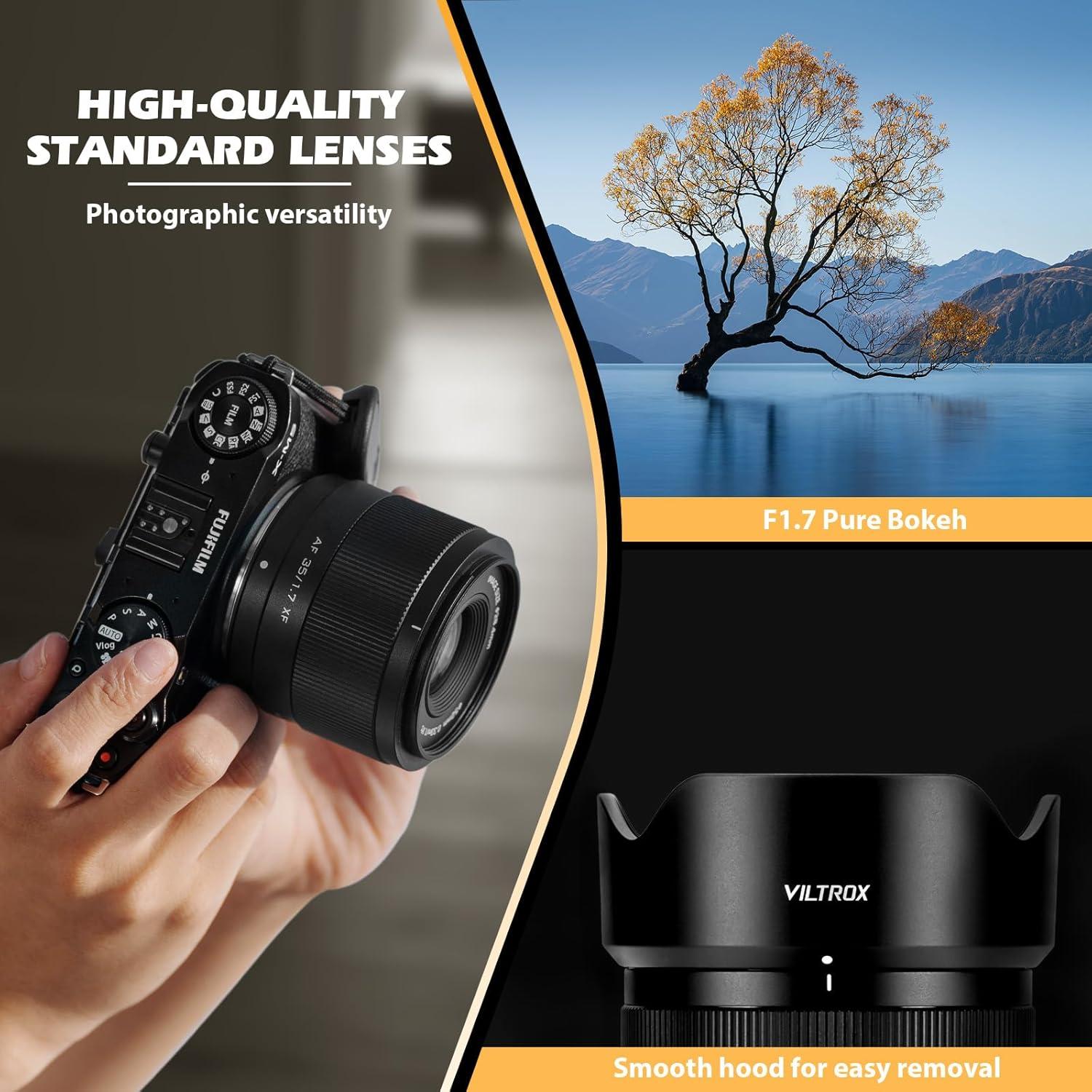 Lente Prime Viltrox 35mm F1.7 para Fujifilm X - Gran Apertura