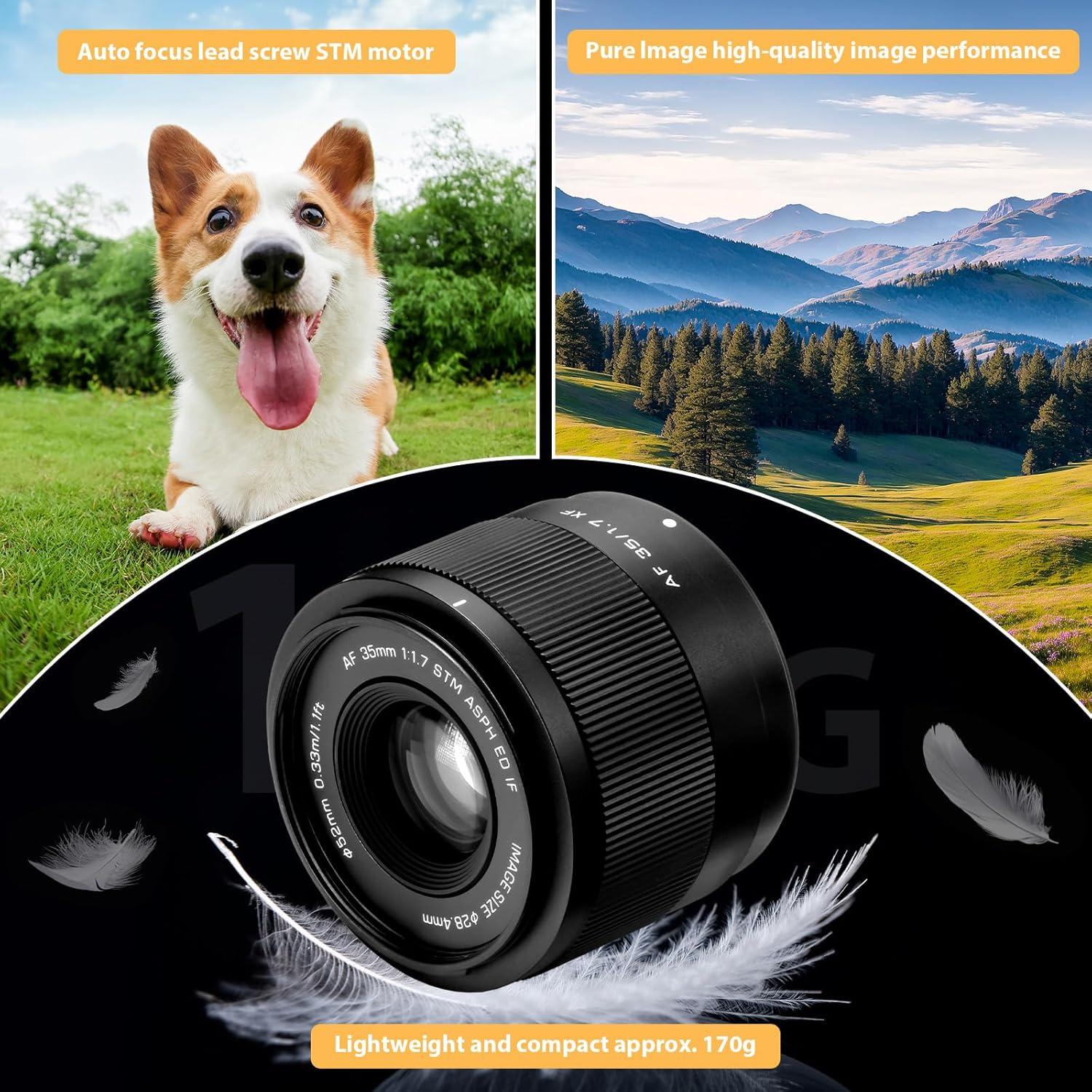 Lente Prime Viltrox 35mm F1.7 para Fujifilm X - Gran Apertura