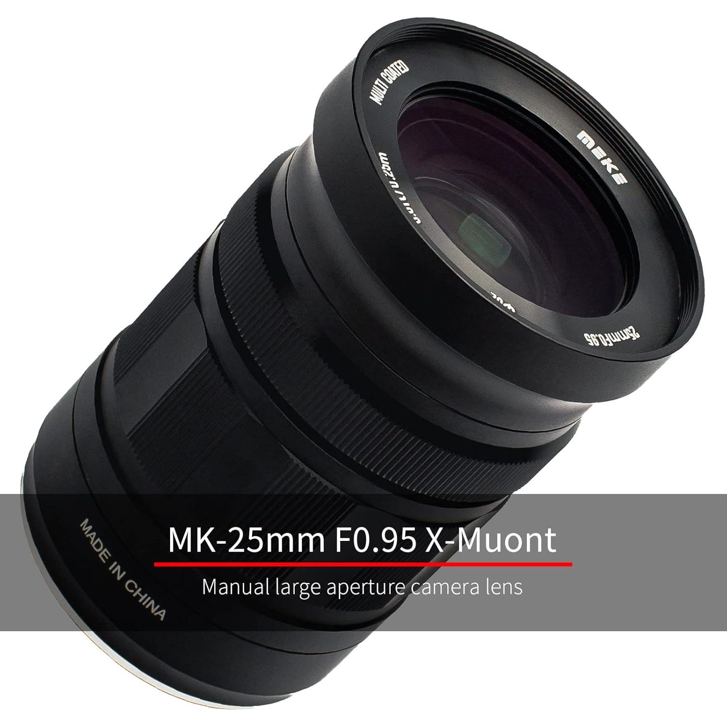 Lente Meike 25mm f0.95 Manual para Fujifilm X Mount