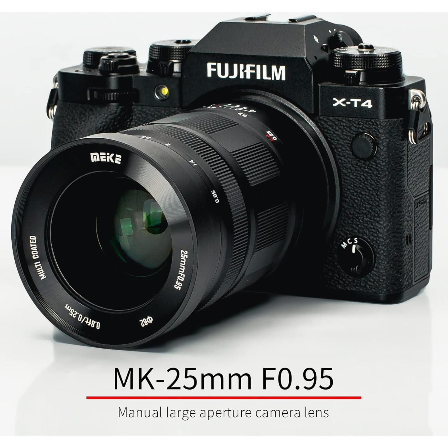 Lente Meike 25mm f0.95 Manual para Fujifilm X Mount