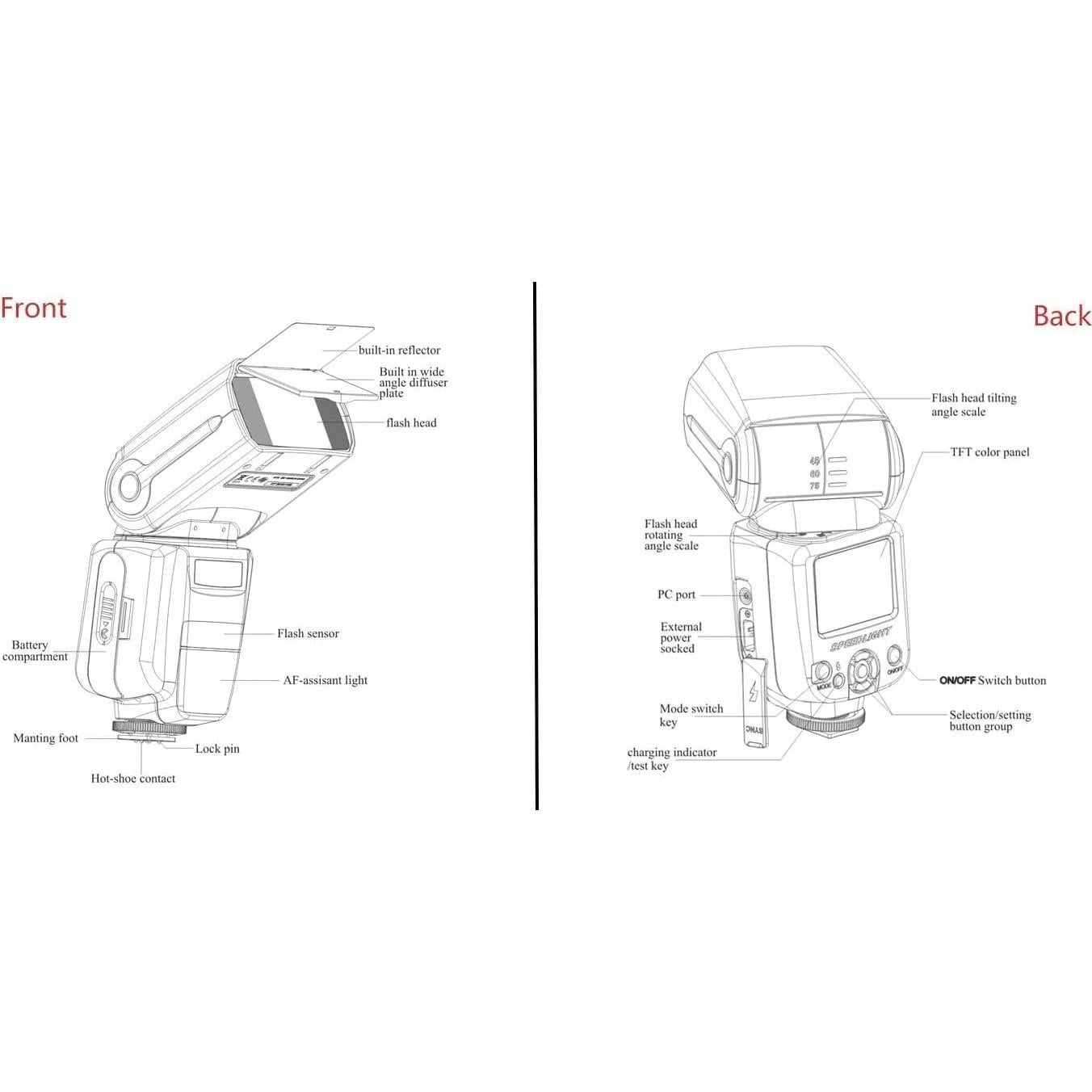 Flash Speedlite Digital Nc ALT-95CN-990 para Nikon D5600