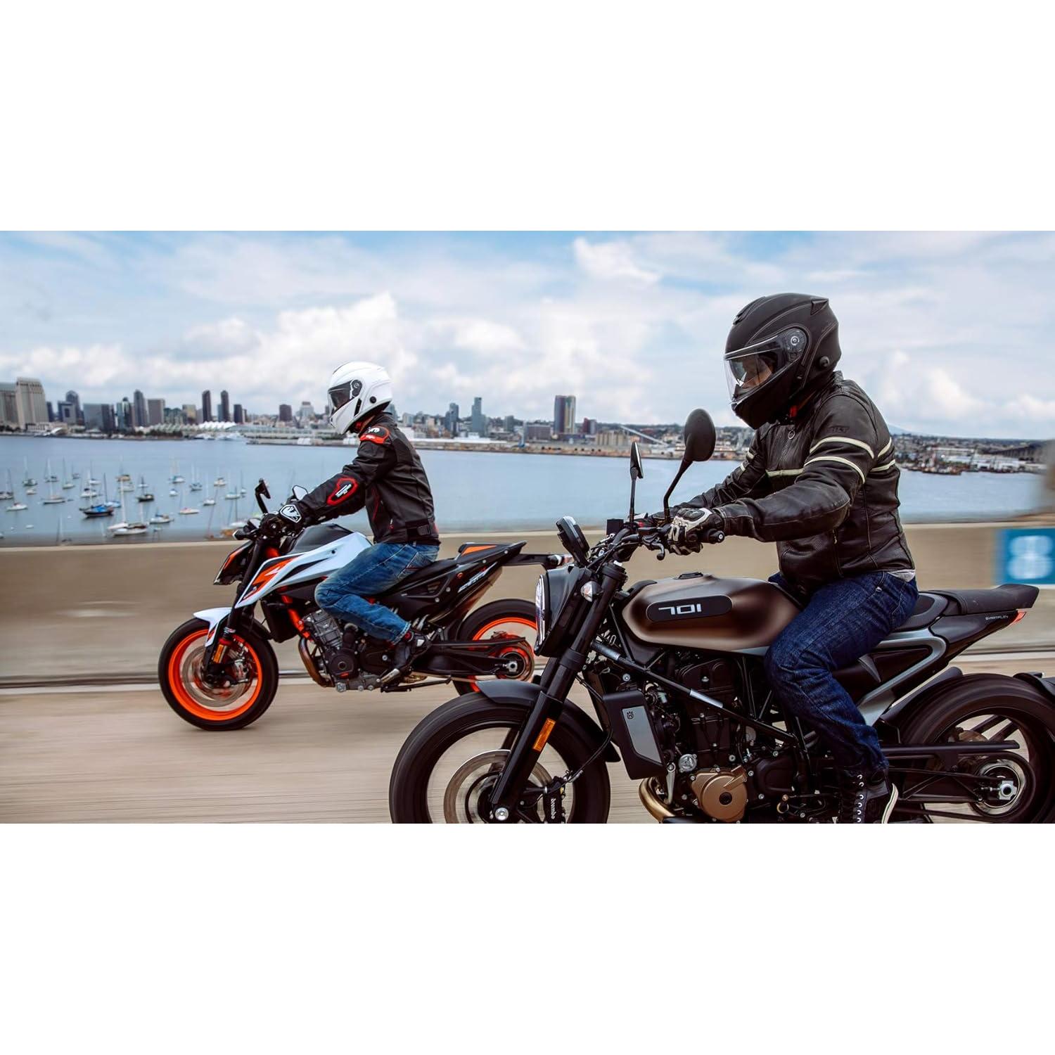 Casco Modular Sena Outrush Blanco Brillante Grande