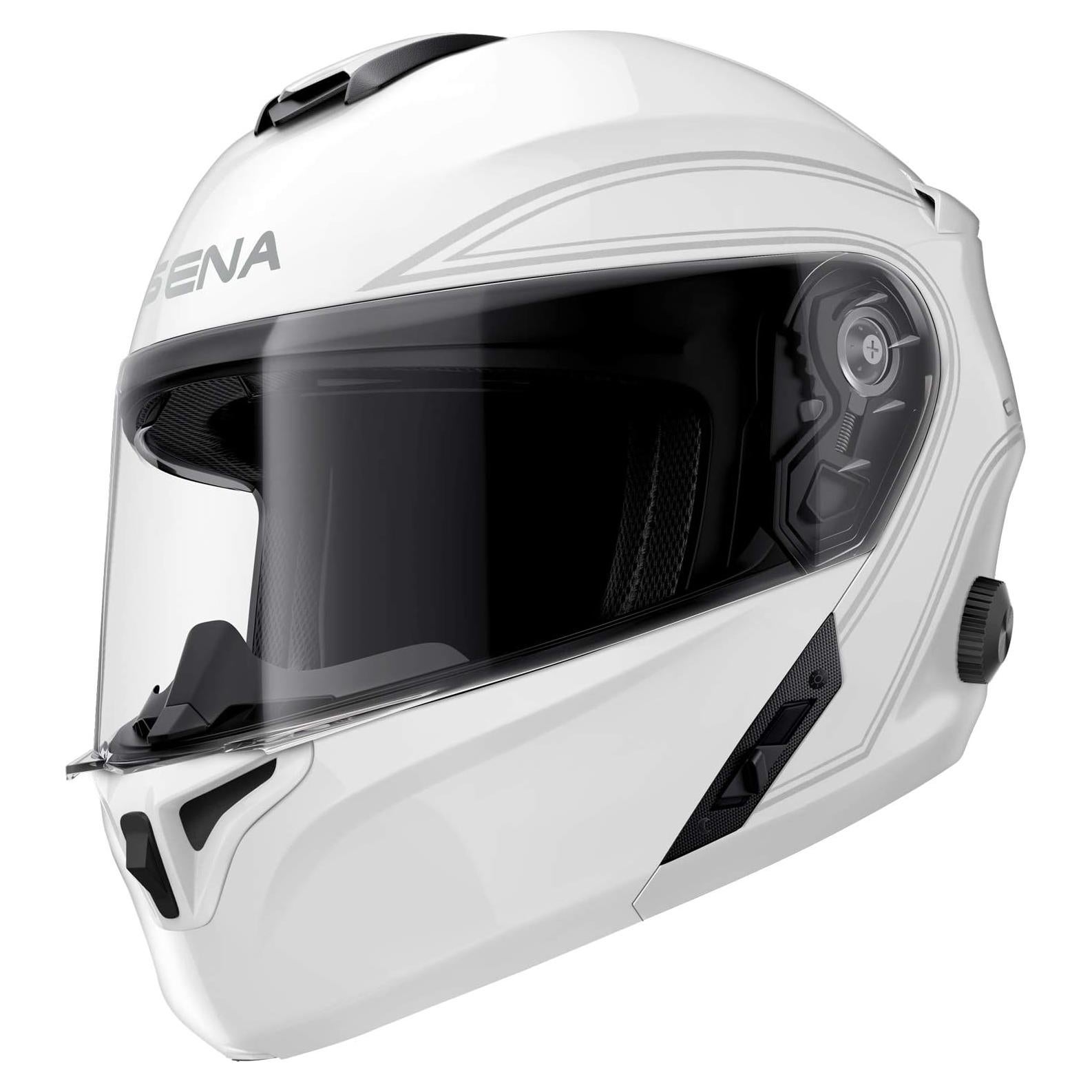 Casco Modular Inteligente Sena Outrush Blanco Brillante XXL