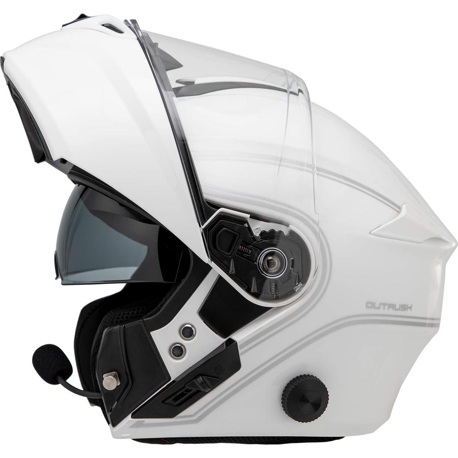 Casco Modular Inteligente Sena Outrush Blanco Brillante XXL