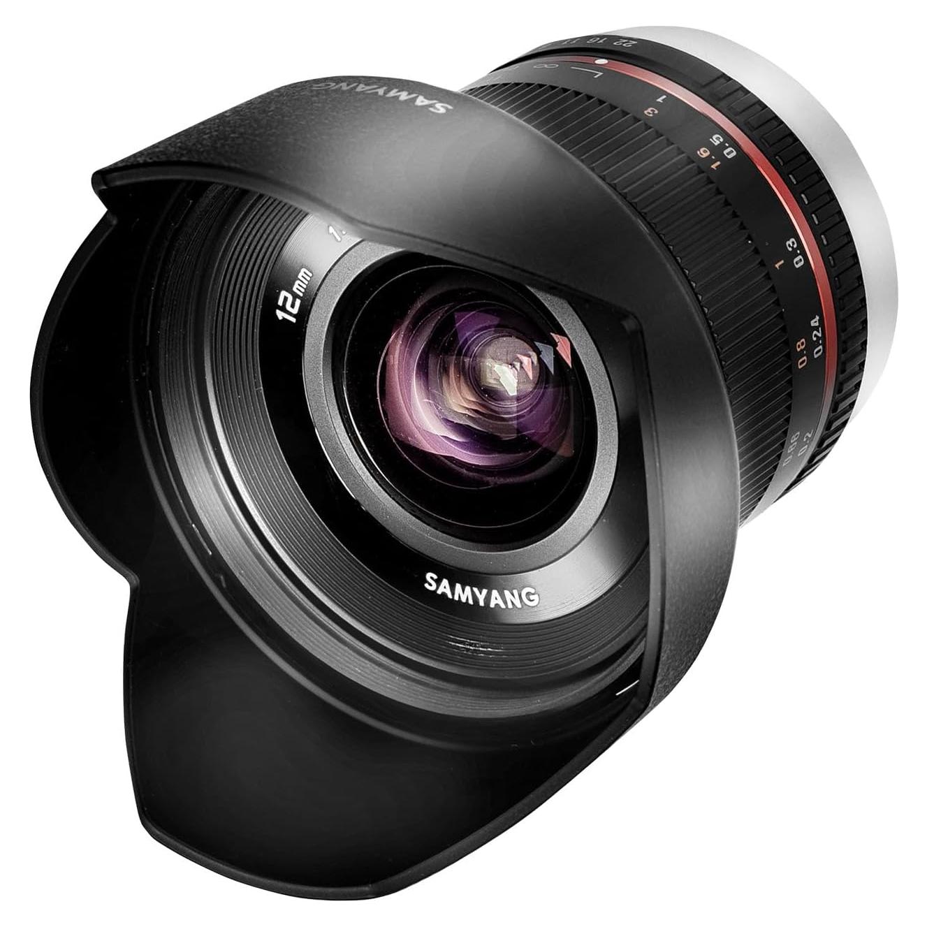 Lente Samyang 12mm F2.0 Manual Canon M - Ultra Gran Angular