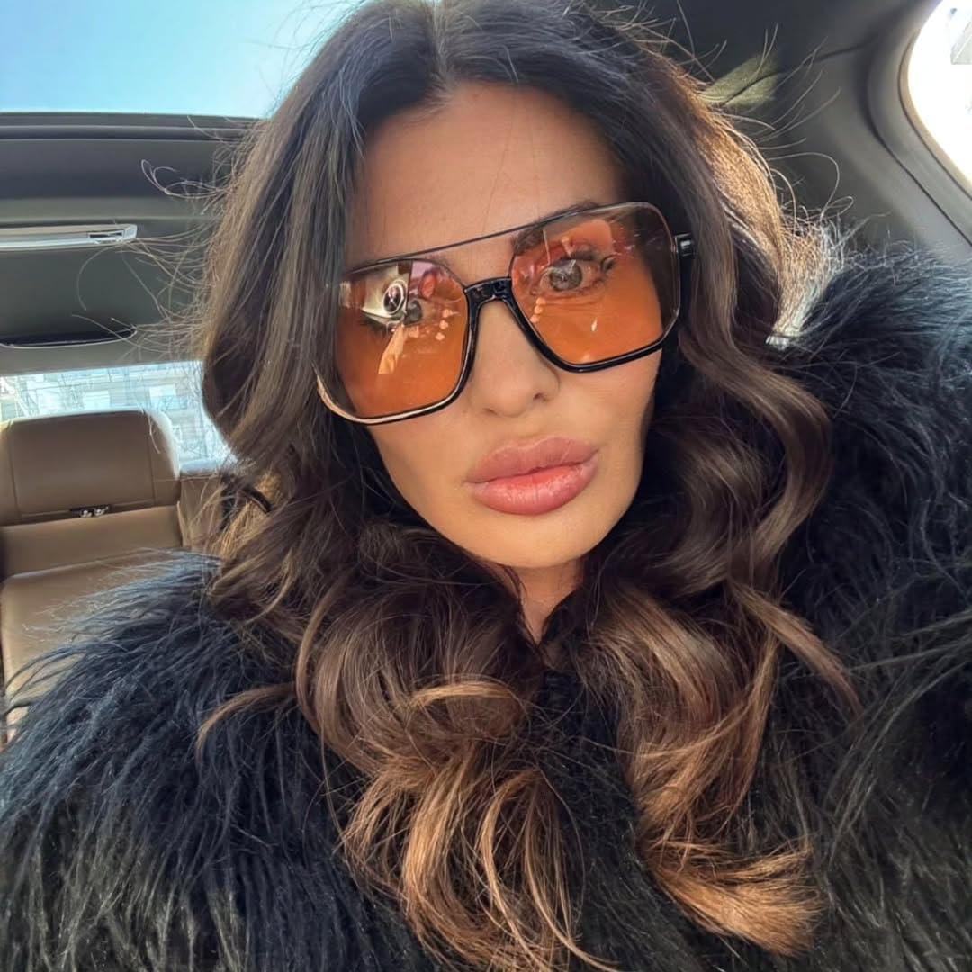 Gafas de sol retro GUVIVI piloto semi sin montura 47mm