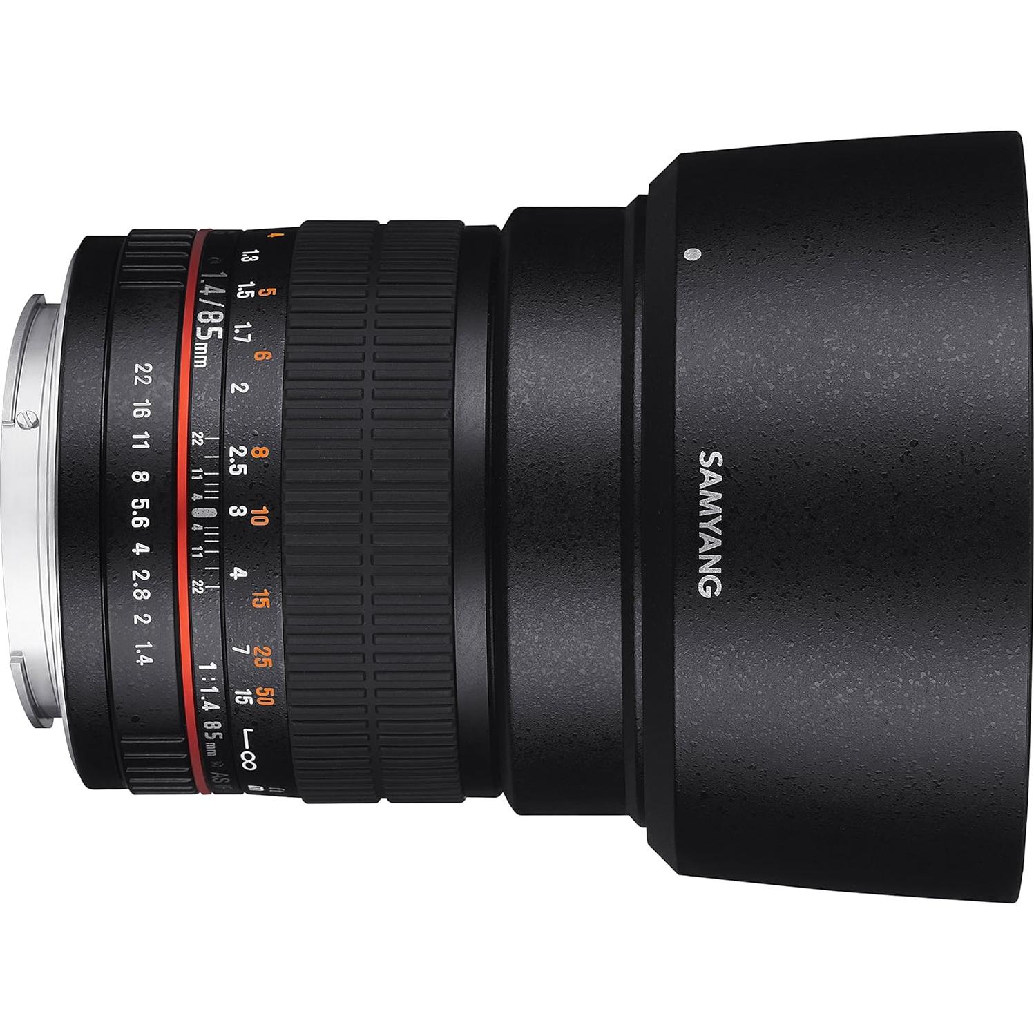 Lente Samyang 85mm F1.4 Asférico para Micro Cuatro Tercios