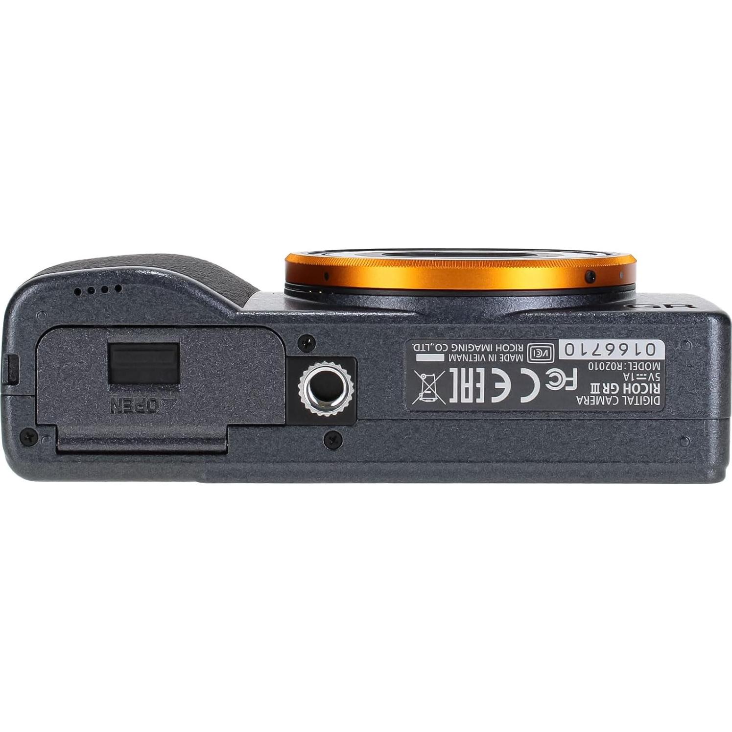 GR III Street Edition Compact Portable Digital Camera (01097) + 64GB Memory Card + Photography Software + LED Light + Camera Bag + Flexible Tripod + Li 90B Battery + External Charger + More