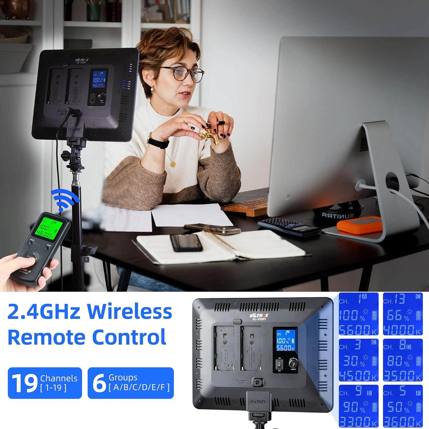 Luz de Video LED Bi-Color VILTROX VL-200T 3300-5600K